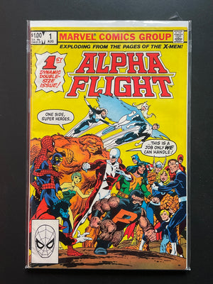 Alpha Flight 1 Marvel Comics Aug 1983 1st Dynamic Double-Size Issue