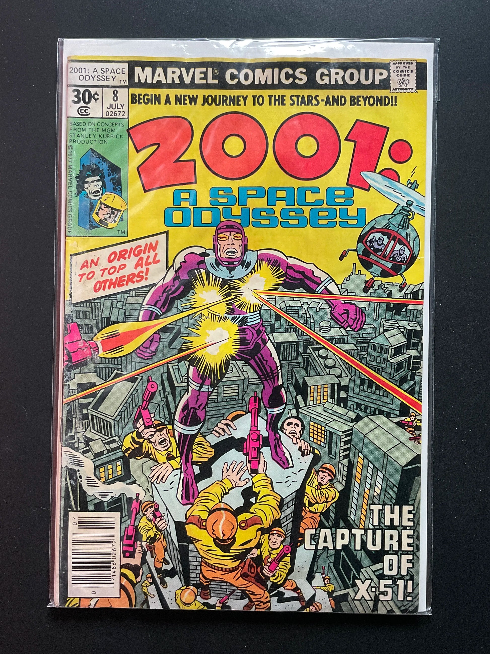 2001 A Space Odyssey 8 Marvel Comics July 1977 LOW GRADE