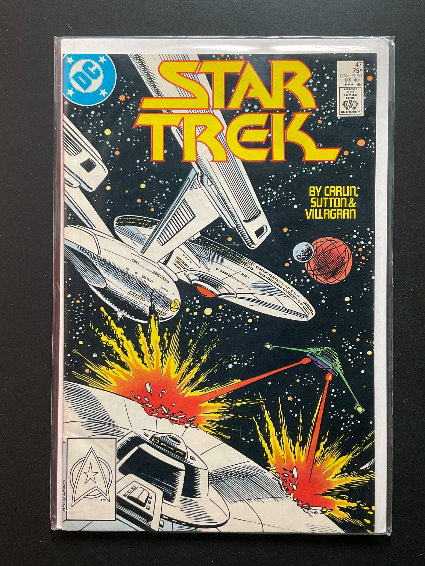 Star Trek 47 DC Comics 1988 by Carlin, Sutton Villagran