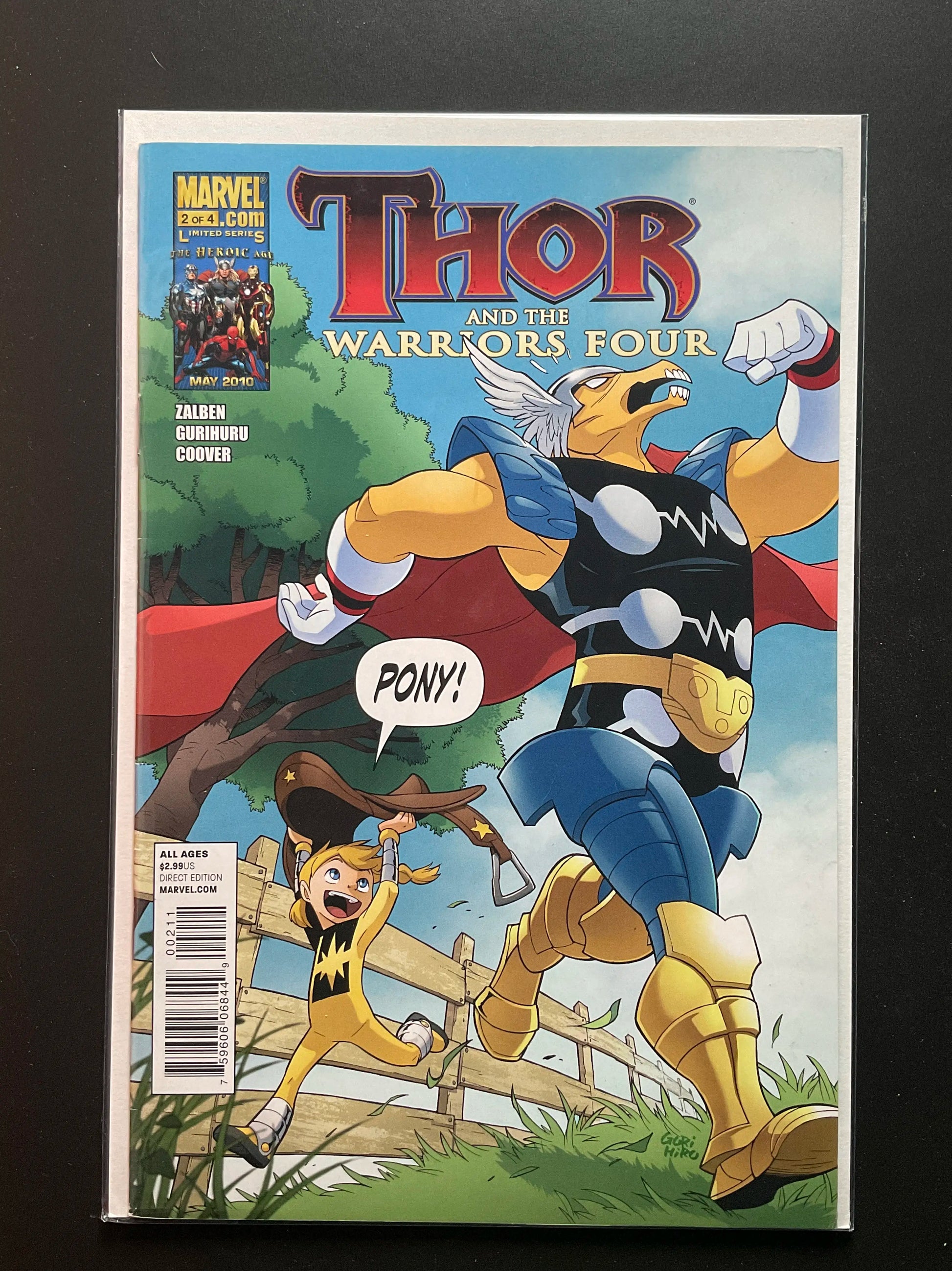 Thor and the Warriors Four 2 (2010) Marvel Comics