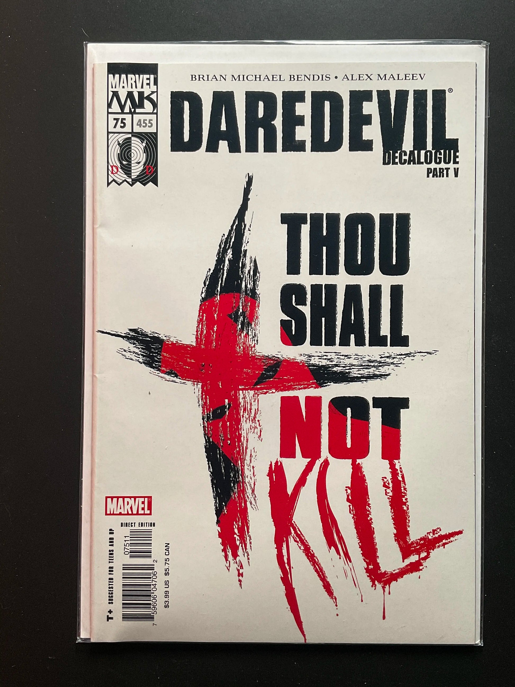 Daredevil 75 Decalogue Part V Marvel Comics 2005