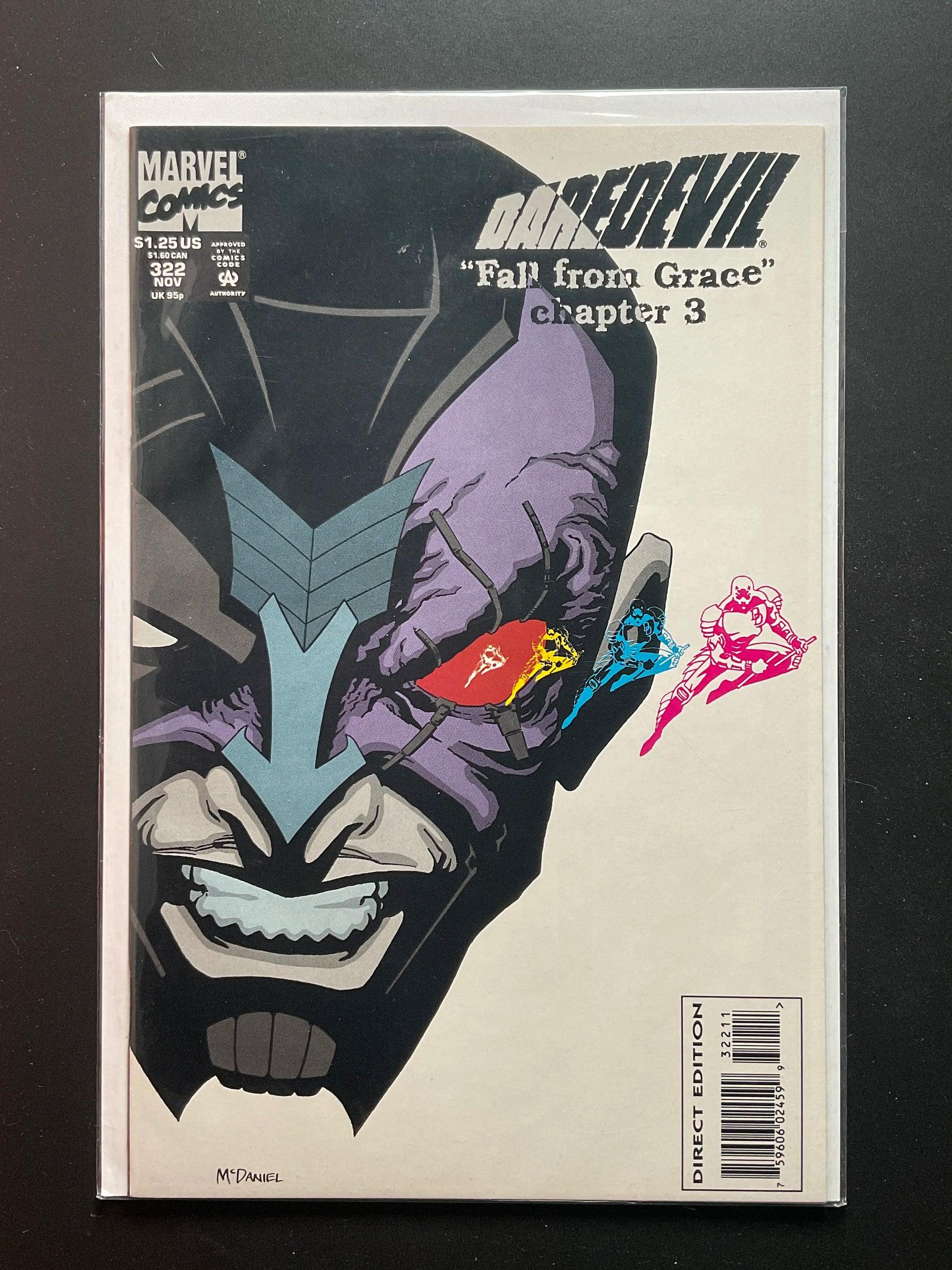 Daredevil 322 Marvel Comics Fall from Grace Chapter 3 (Nov 1993)