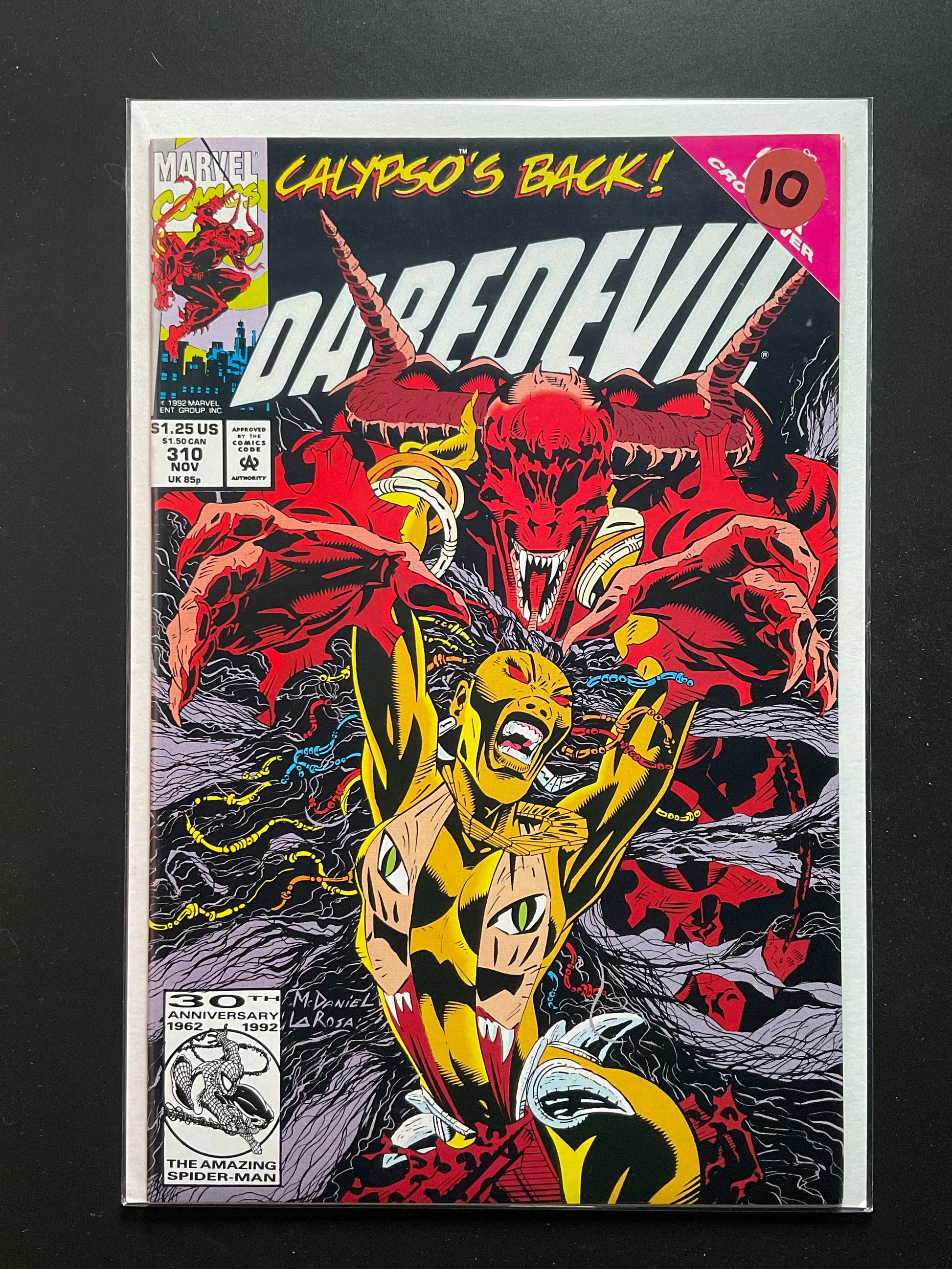 Daredevil 310 Marvel Comics Nov 1992 Calypsos Back - B