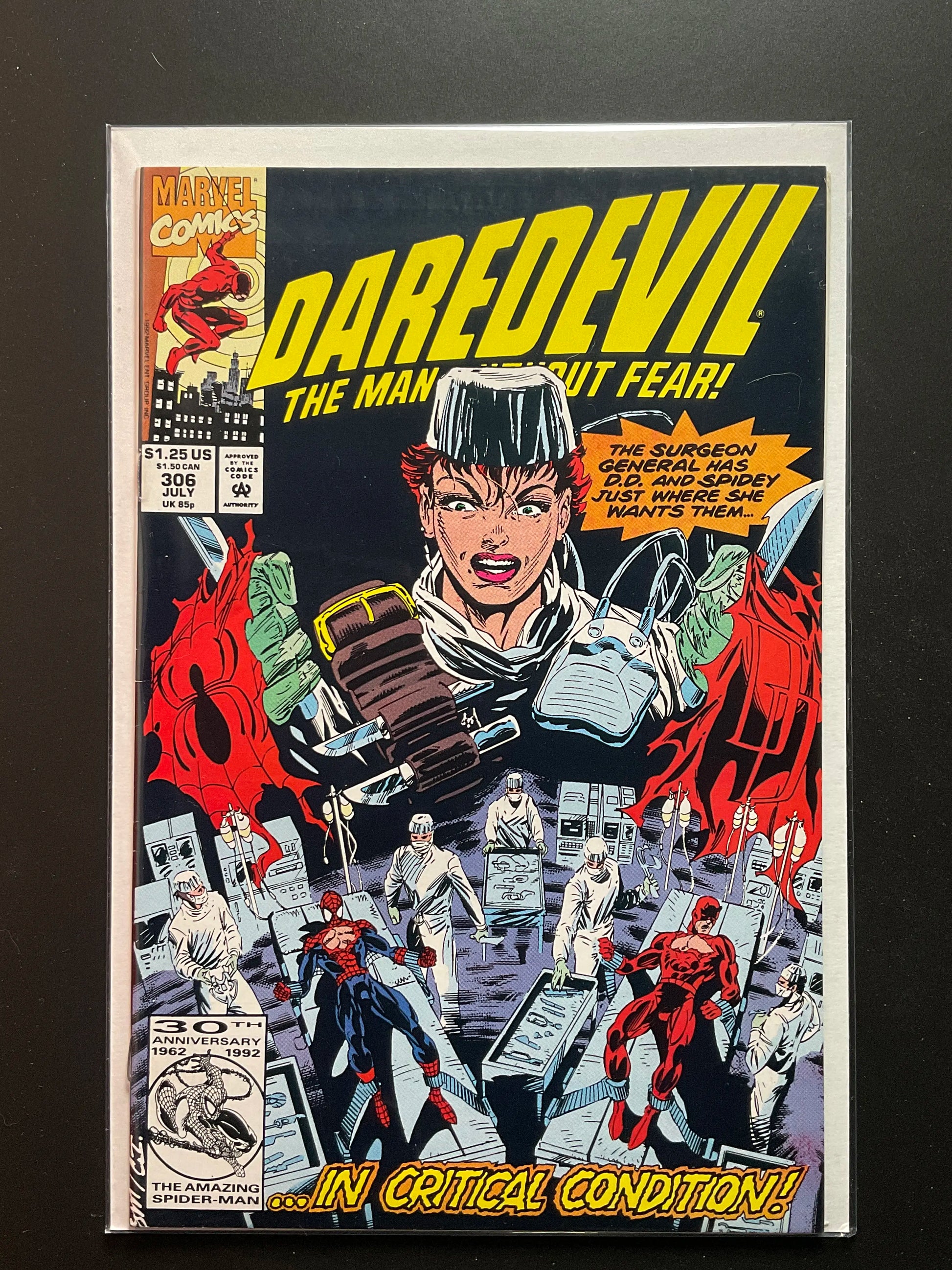 Daredevil 306 Marvel Comics July 1992 Spider-Man Appearance - B