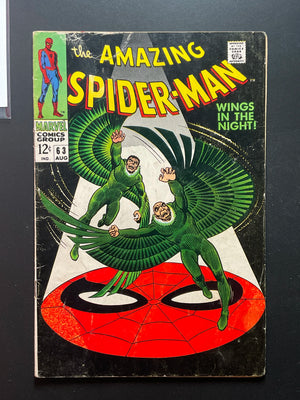Amazing Spider-Man 63 Marvel Comics Aug 1968 Vulture Appearance