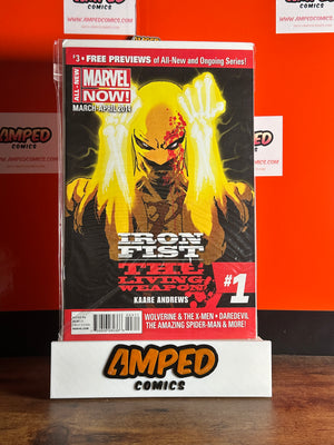 Iron Fist The Living Weapon 1 Marvel March-April 2014 Kaare Andrews