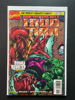 The Invincible Iron Man 12 Marvel Comics Oct 1997 Heroes Reunited Part 3 LOW GD