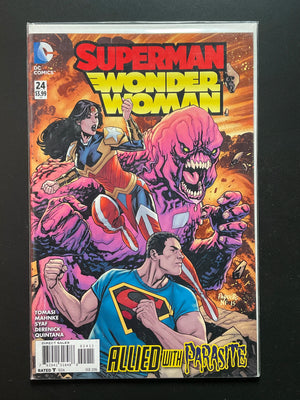 Superman/Wonder Woman 24 DC Comics Feb 2016 Allied with Parasite