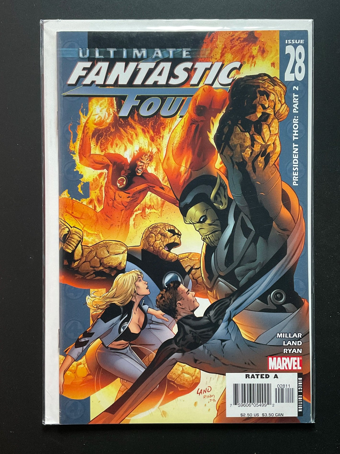 Ultimate Fantastic Four 28 Marvel 2006 President Thor Part 2