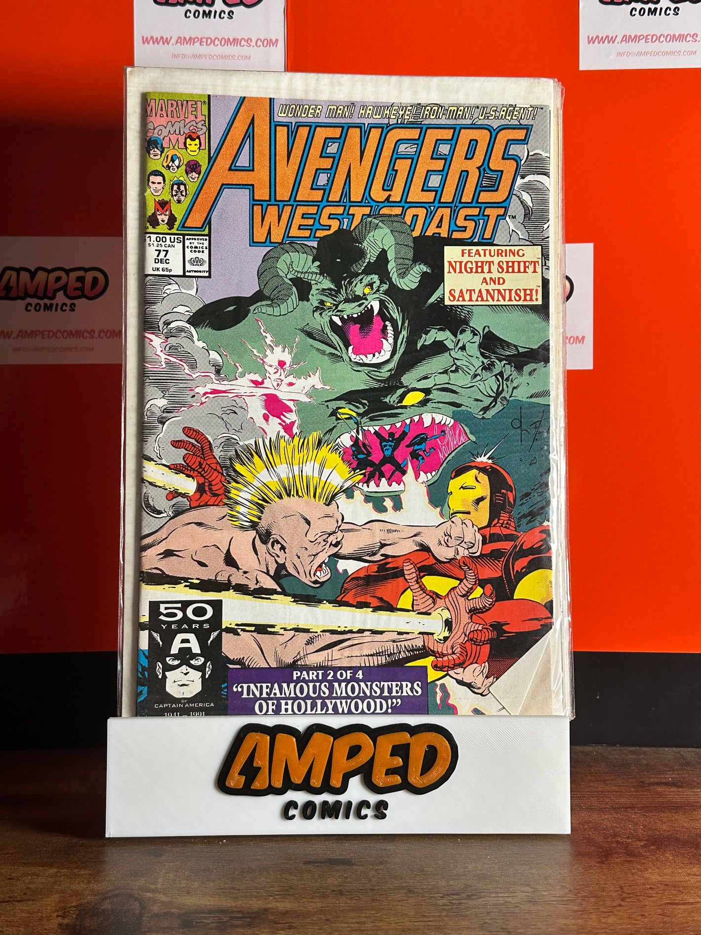 Avengers West Coast 77 Marvel Comics Dec 1991
