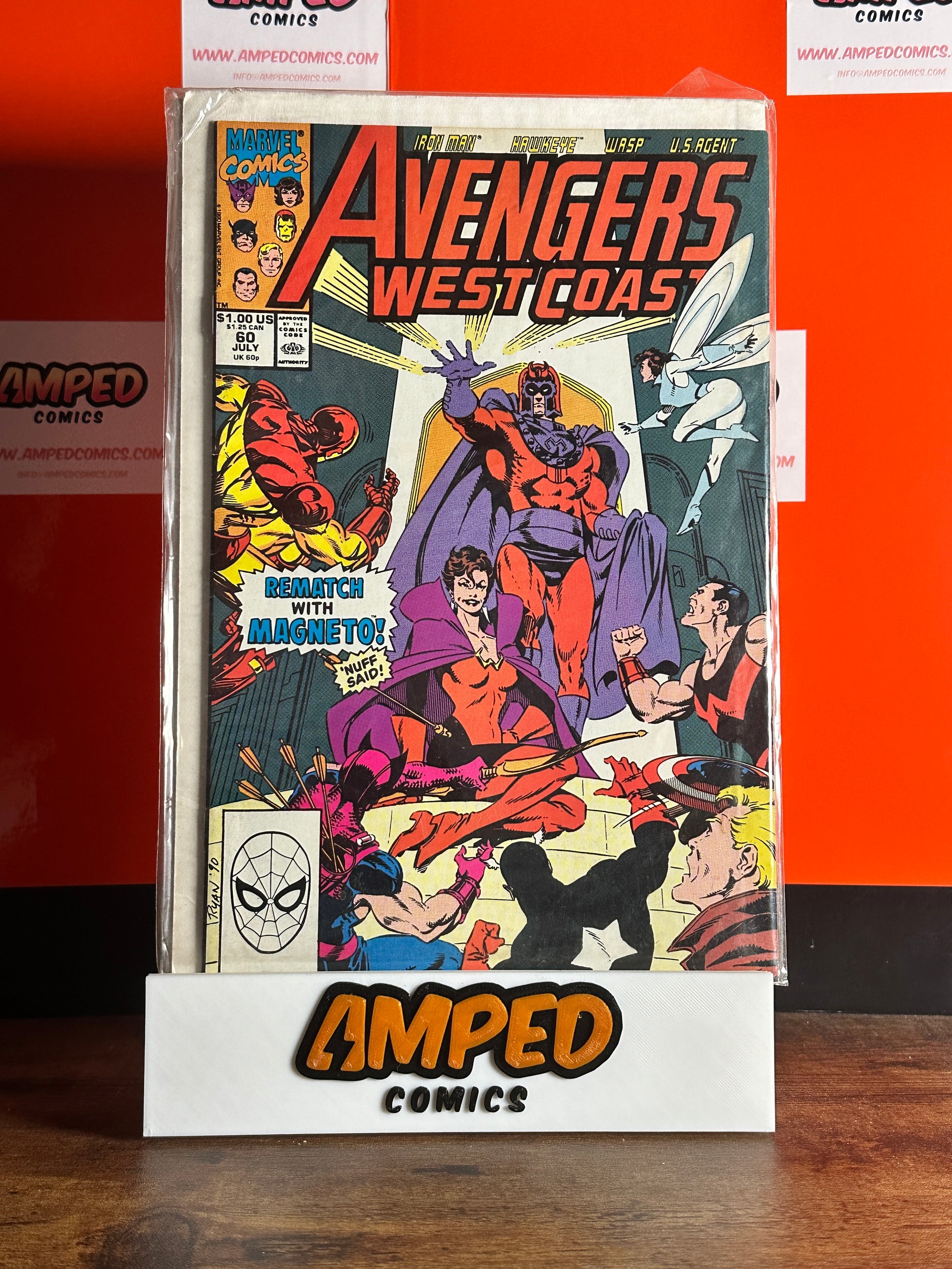 Avengers West Coast 60 Marvel Comics July 1990 Magneto Appearance