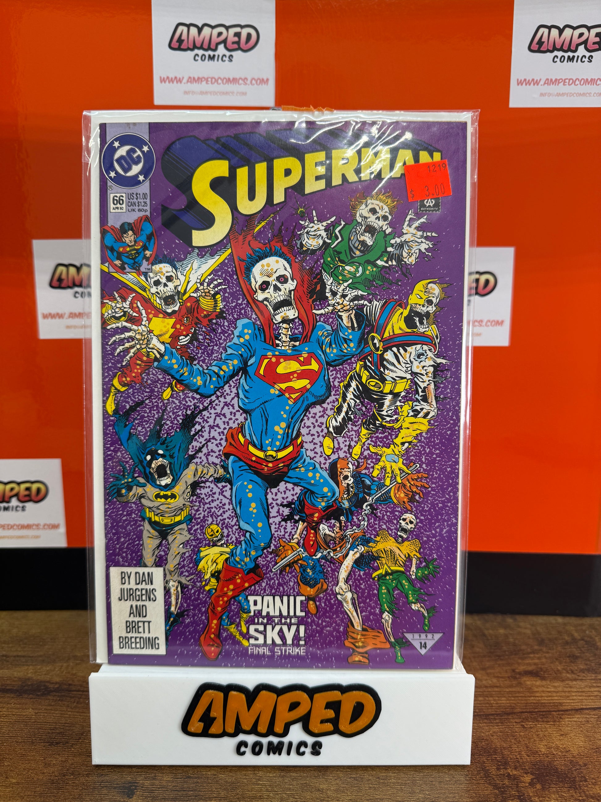 Superman 66 DC Comics April 1992 Panic in the Sky Final Strike