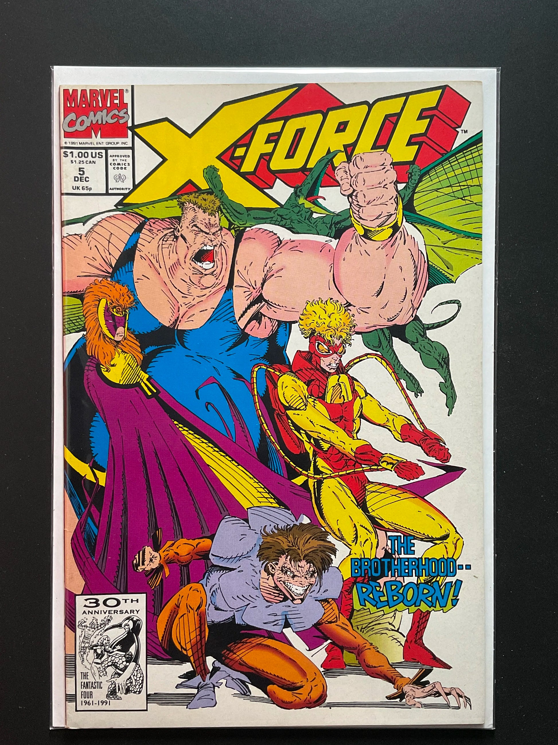 X-Force 5 Marvel Comics Dec 1991 The Brotherhood Reborn