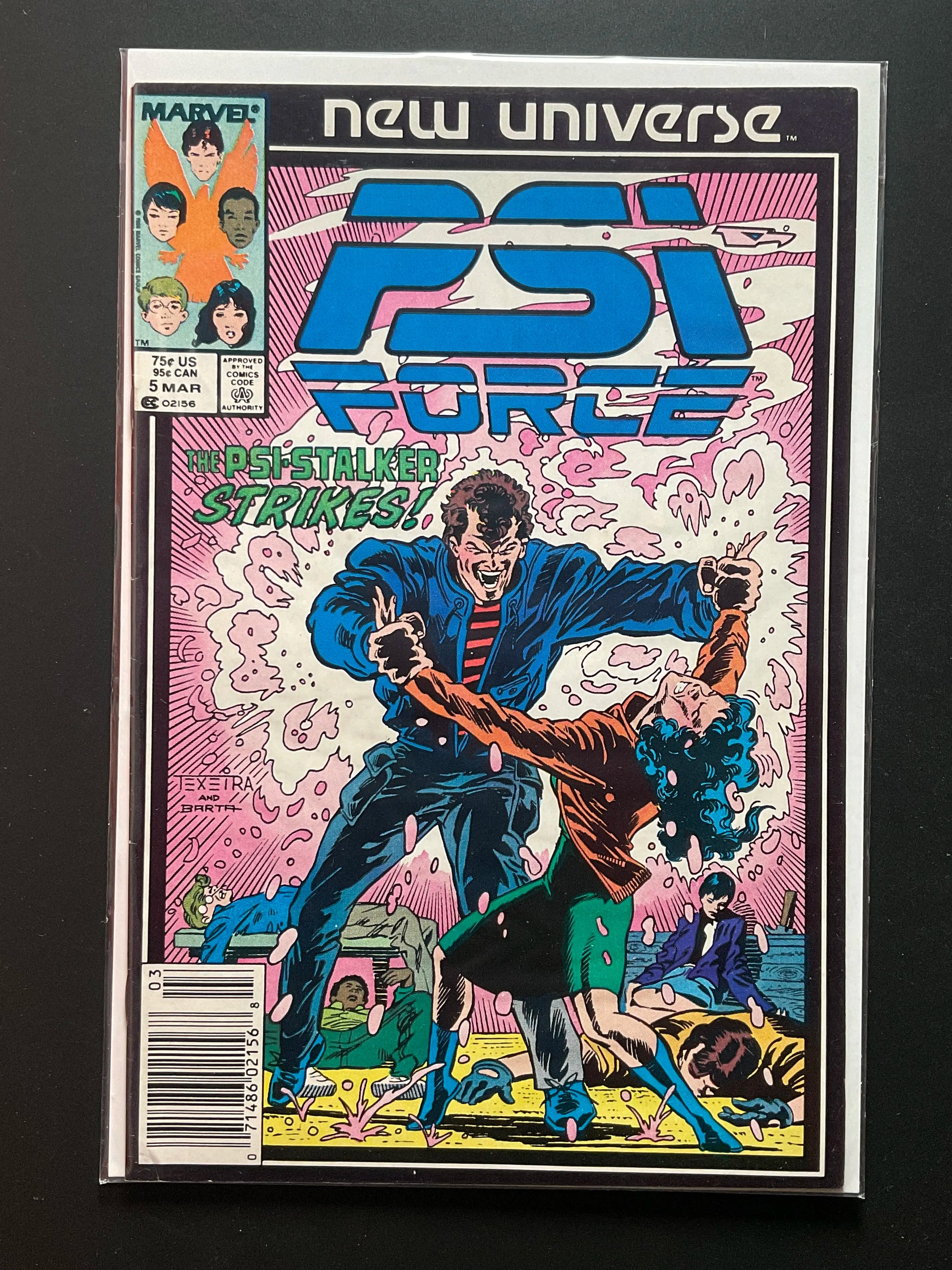 Psi-Force 5 Marvel New Universe 1986