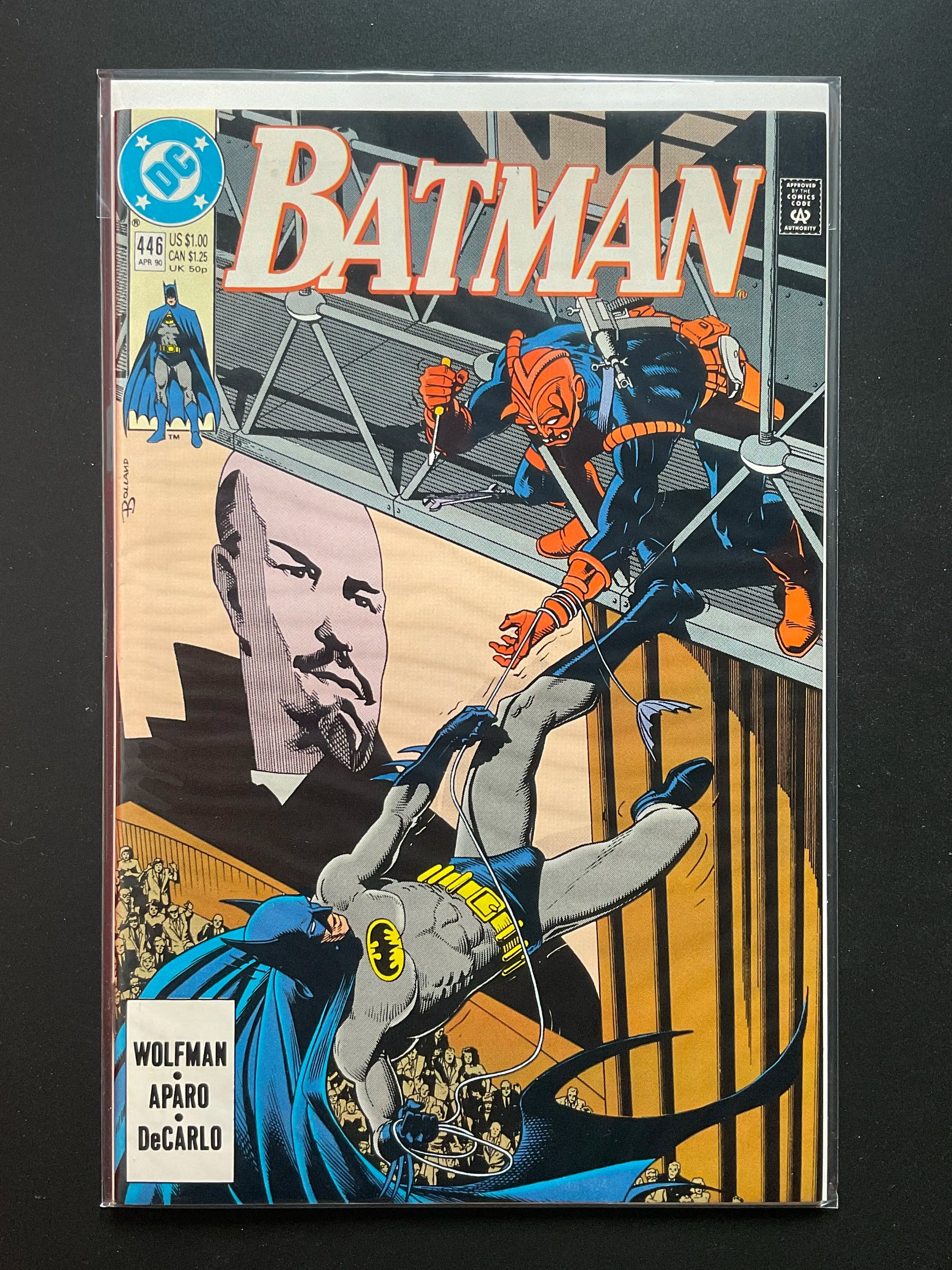 Batman 446 DC Comics Apr 1990 Wolfman Aparo