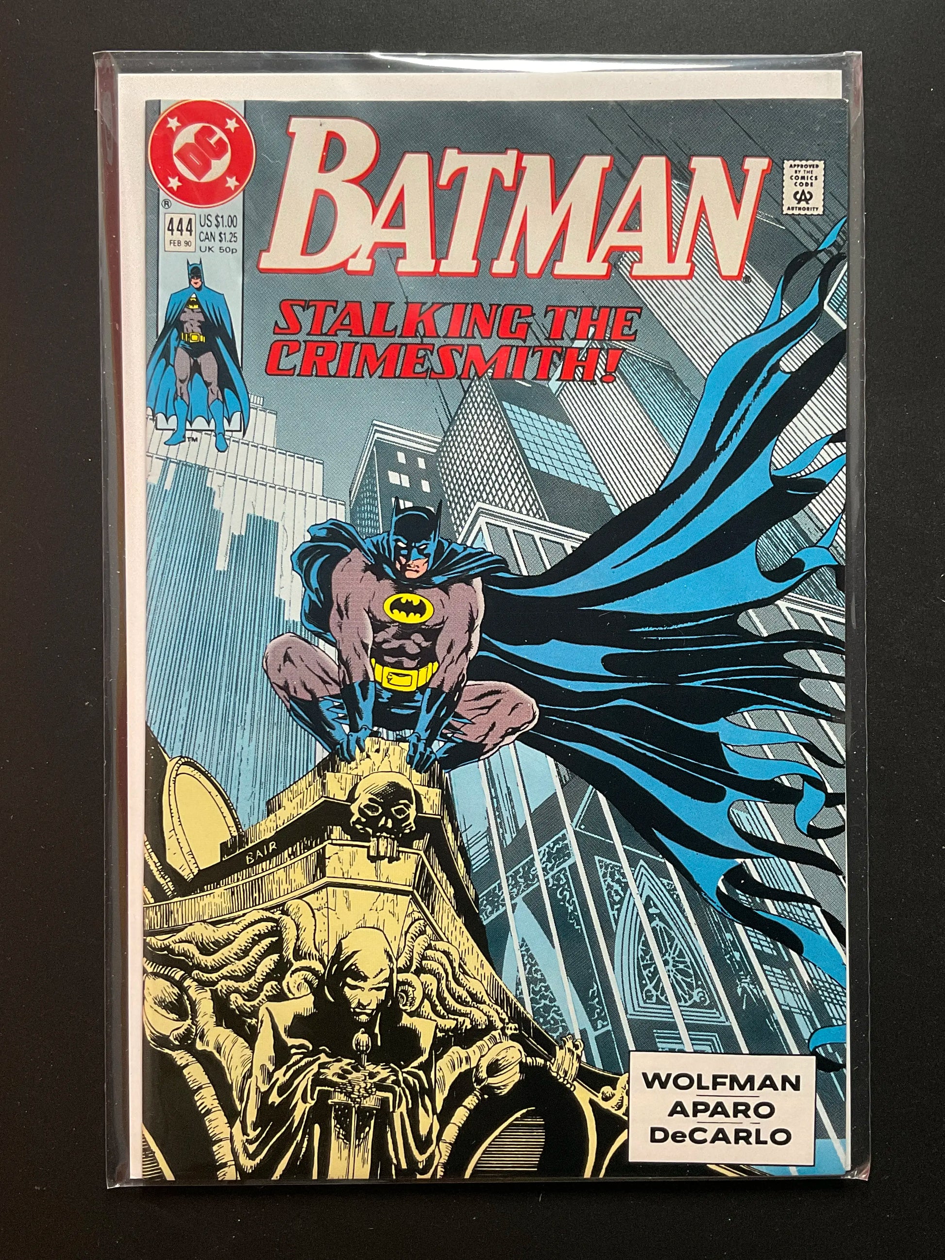 Batman 444 (Feb 1990) DC Comics - Stalking the Crimesmith