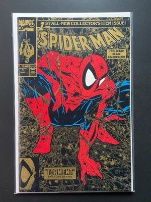 Spider-Man 1 Gold Cover Marvel Comics 1990 Todd McFarlane
