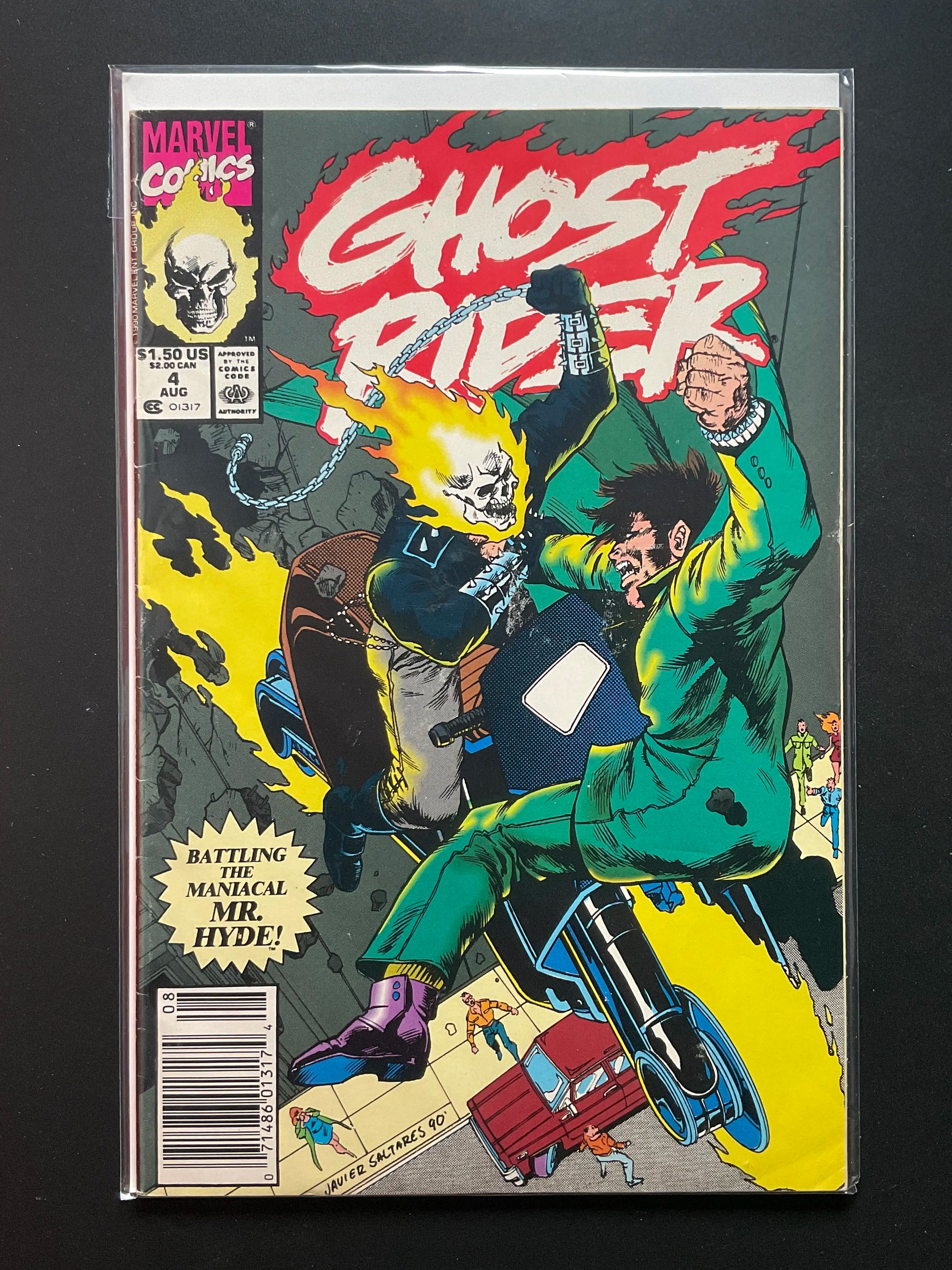 Ghost Rider 46 Marvel Comics August 1990 Battling Mr. Hyde