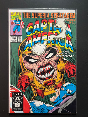 Captain America 387 Marvel Comics July 1991 Superia Stratagem Part 1