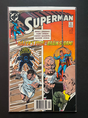 Superman 35 (Sep 1989, DC Comics) Racers Edge Brainstorm