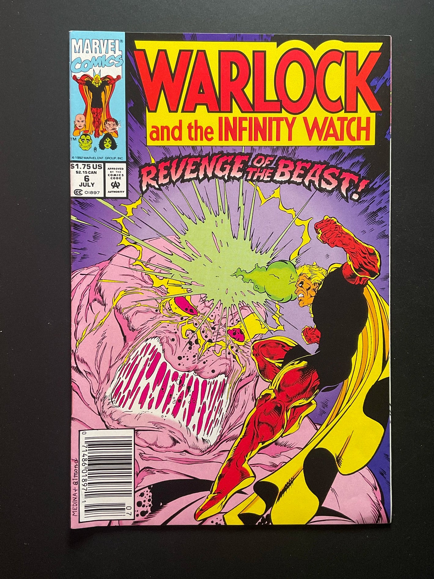 Warlock and the Infinity Watch 6 Marvel Comics July 1992