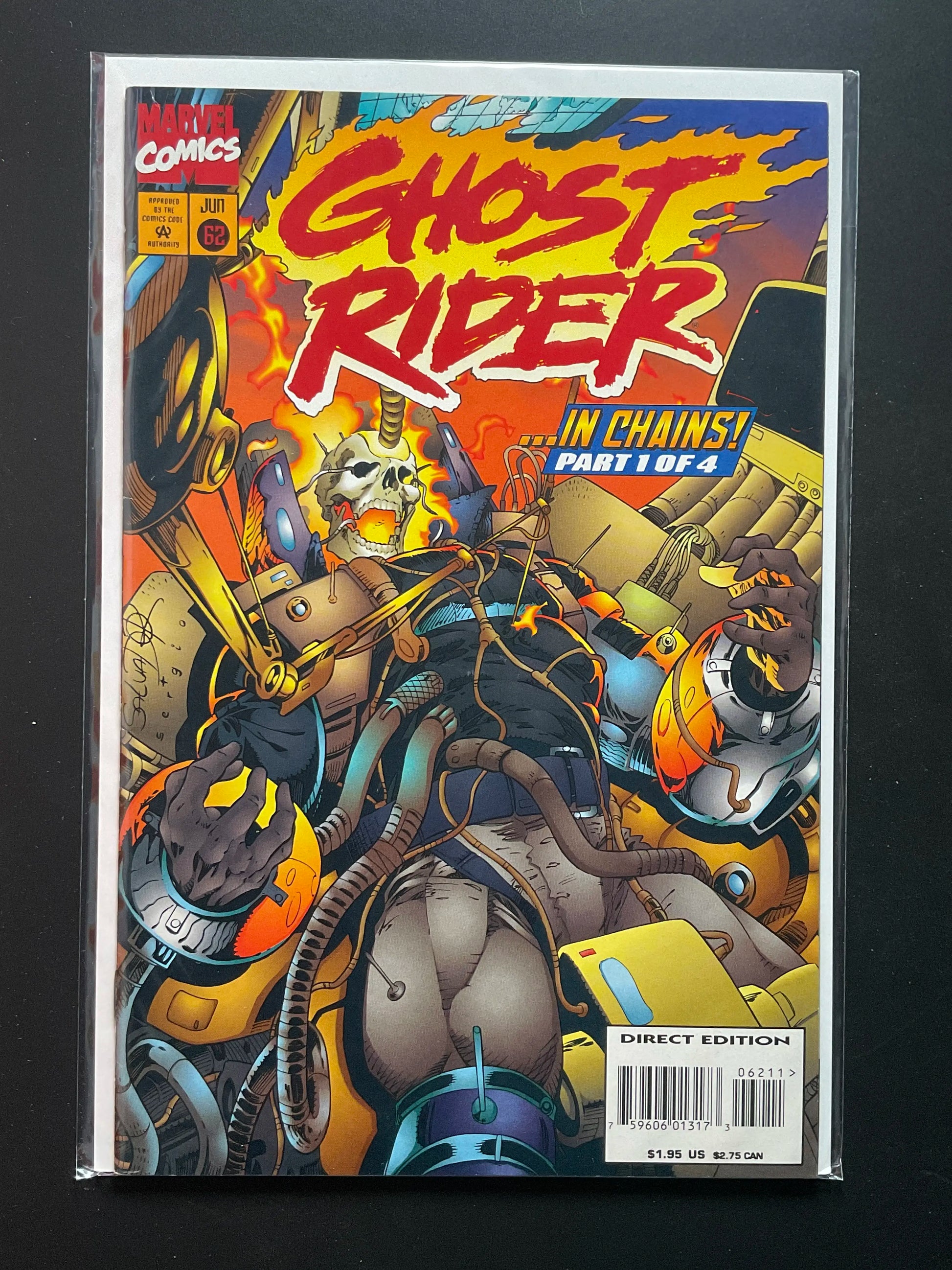 Ghost Rider 62 Marvel Comics June 1995 In Chains Part 1 of 4