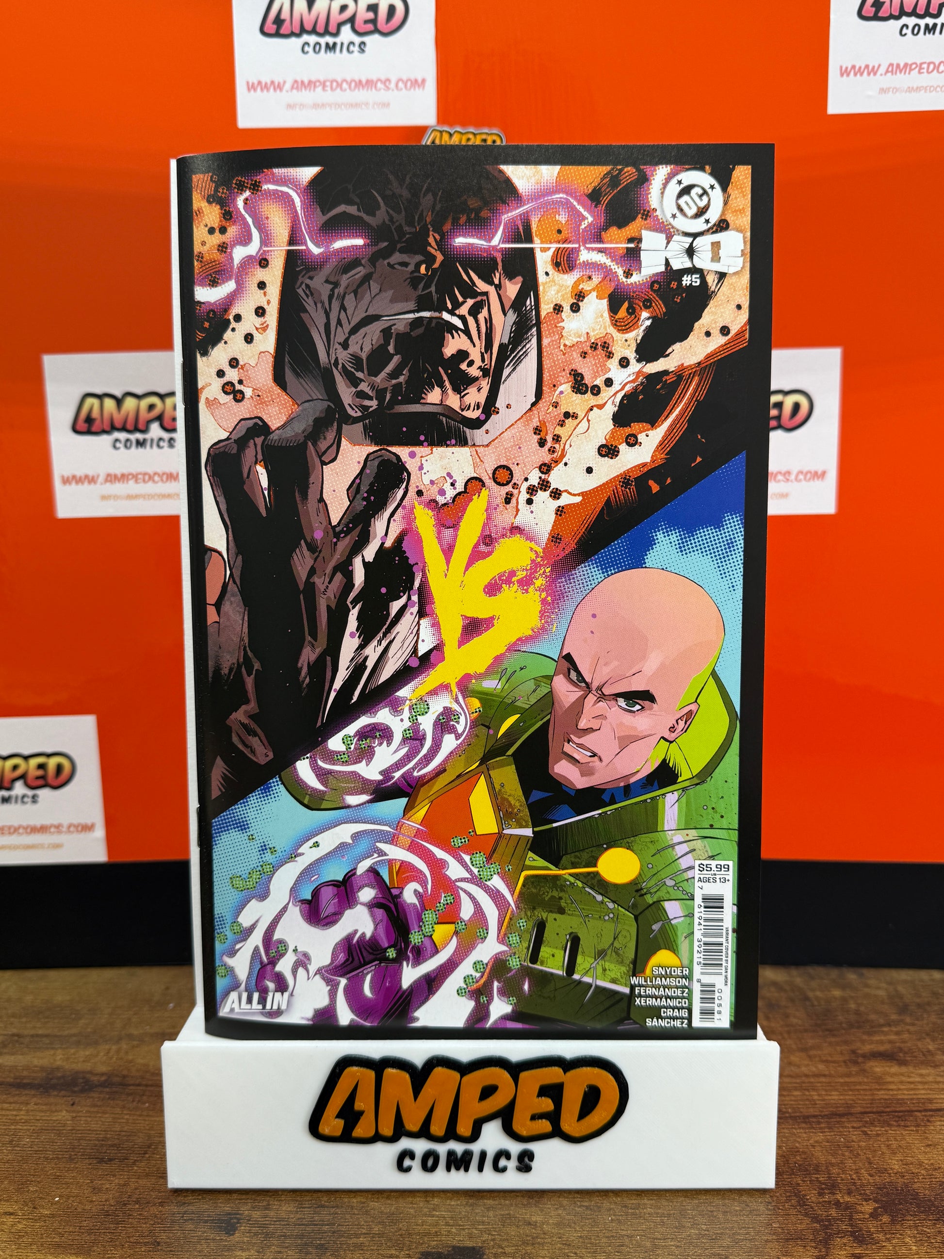 DC K.O. #5 (OF 5) CVR G DAN MORA BRACKET CARD STOCK VAR