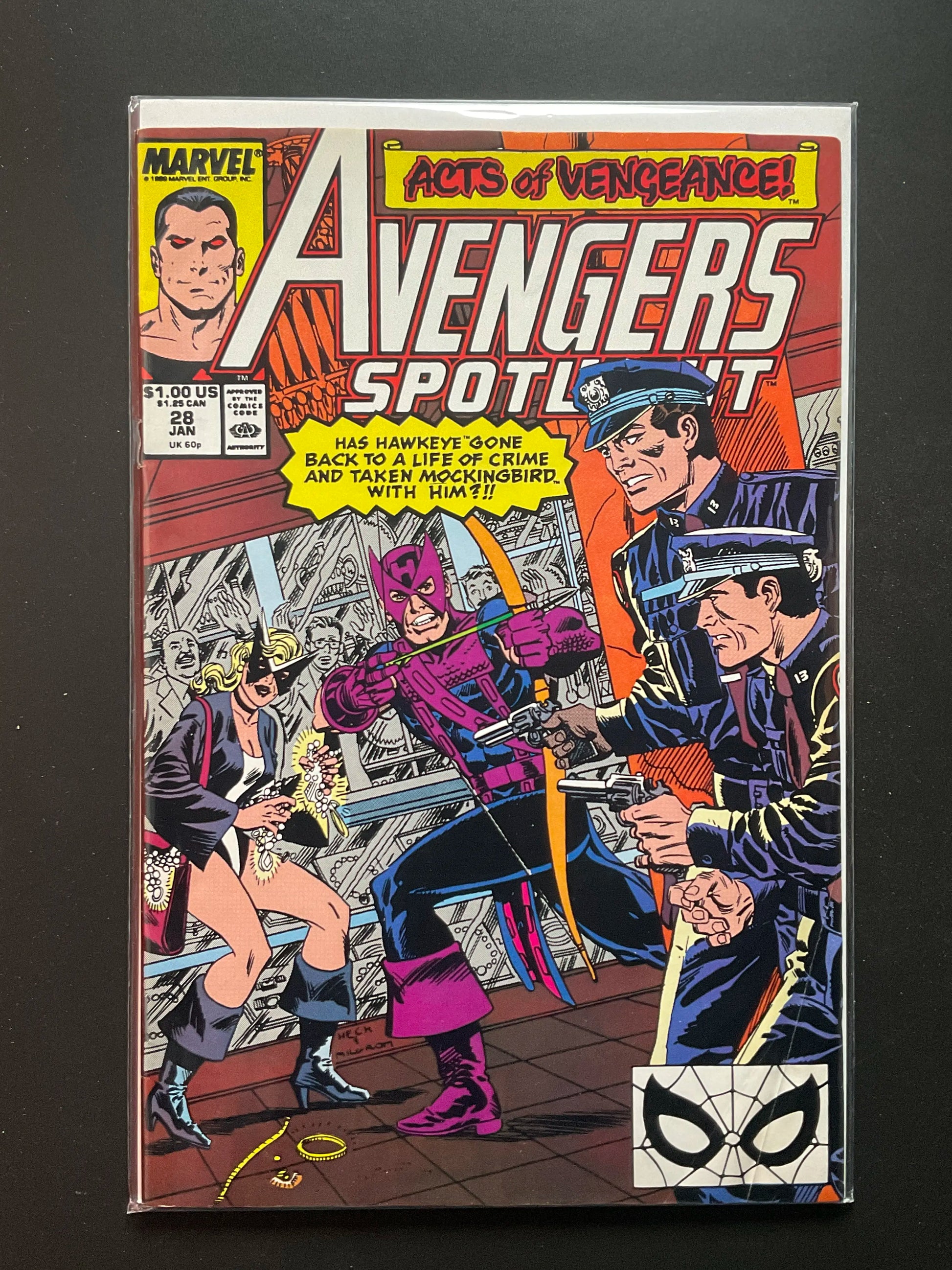 Avengers Spotlight 28 Marvel Comics January 1990 Acts of Vengeance
