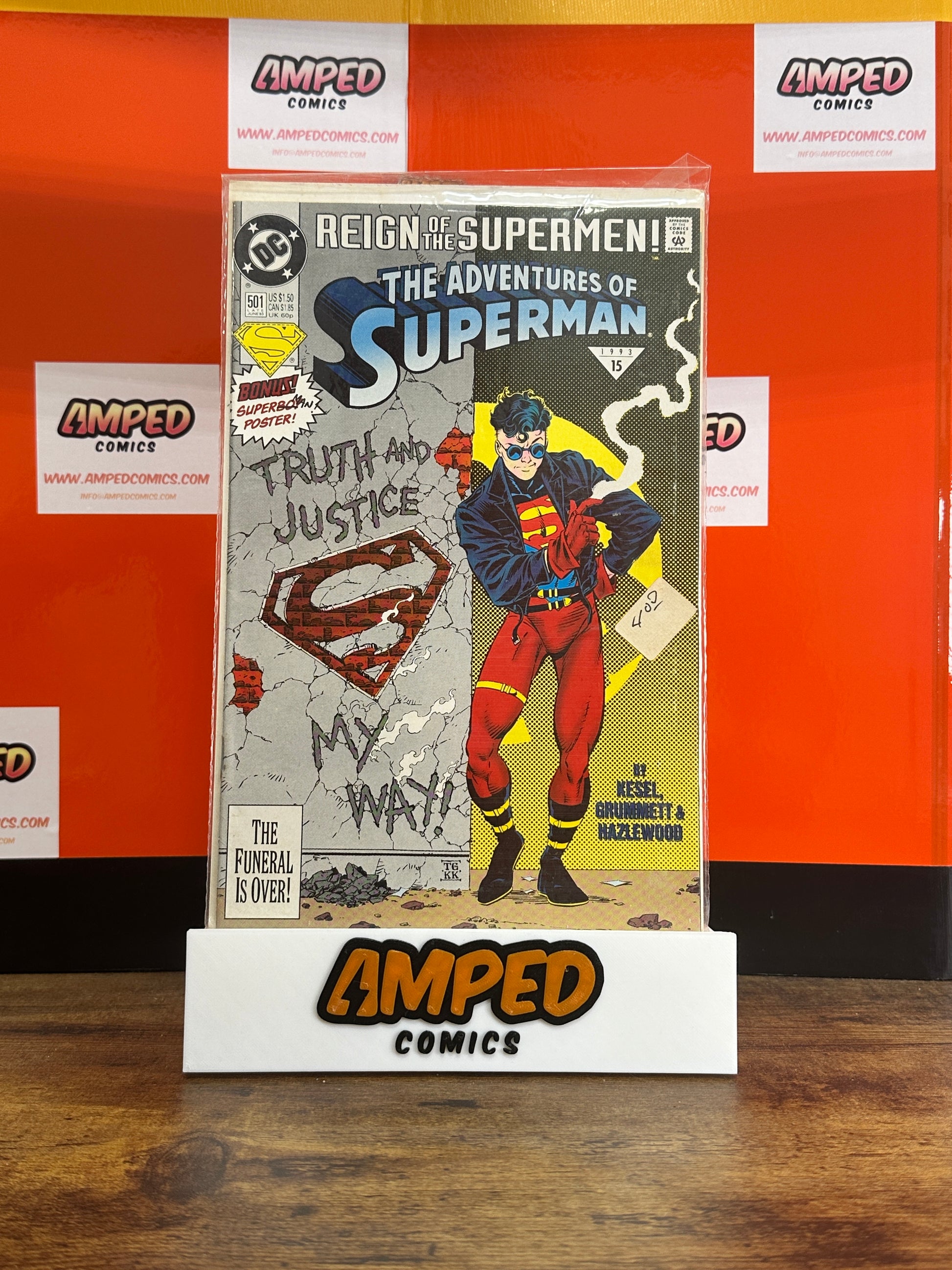 Adventures of Superman 501 DC Comics 1993 Reign of the Supermen