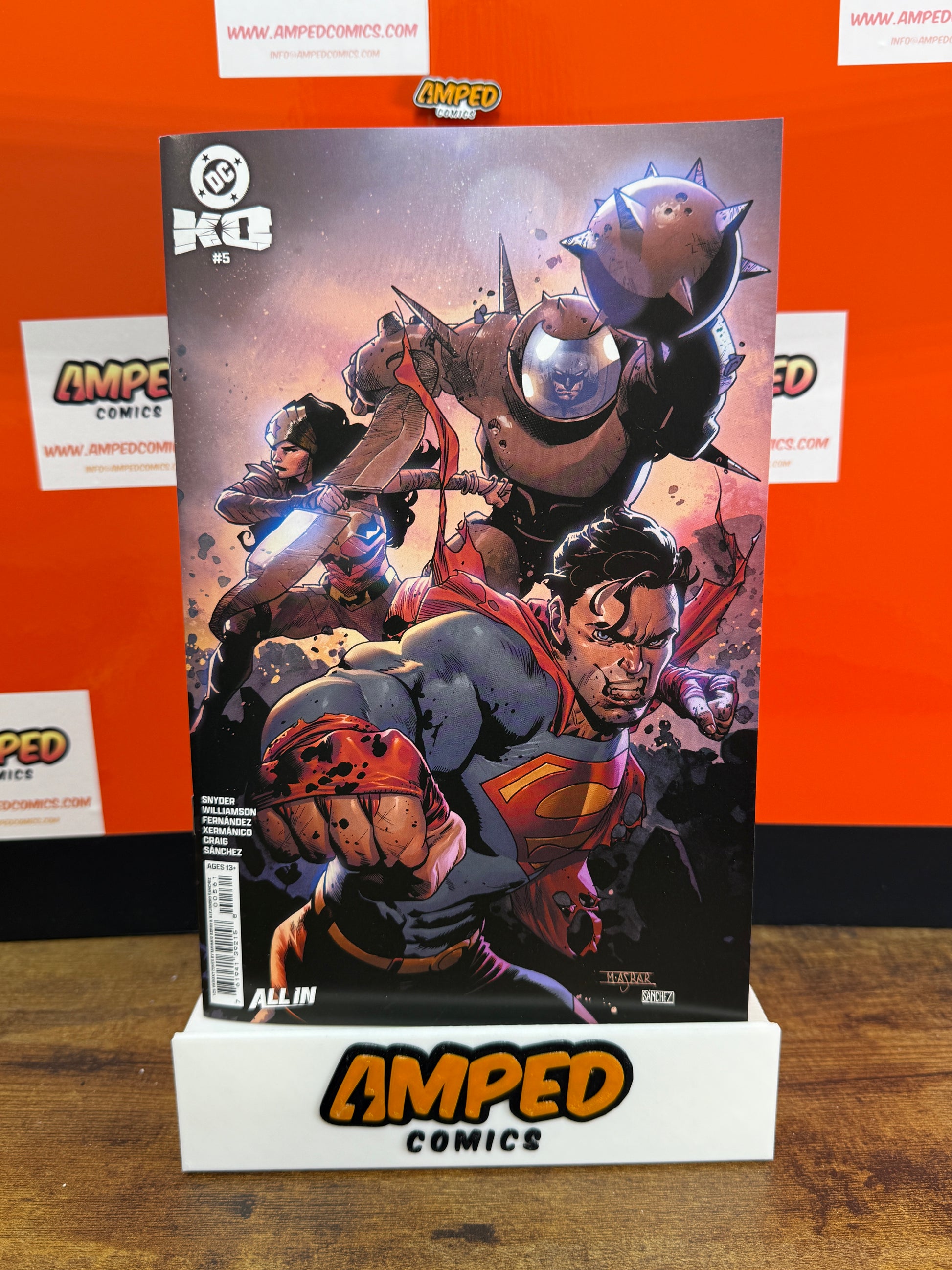 DC K.O. #5 (OF 5) CVR K INC 1:25 MAHMUD ASRAR CARD STOCK VAR