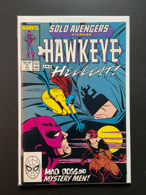 Solo Avengers 9 Marvel Comics Aug 1988 Hawkeye Hellcat