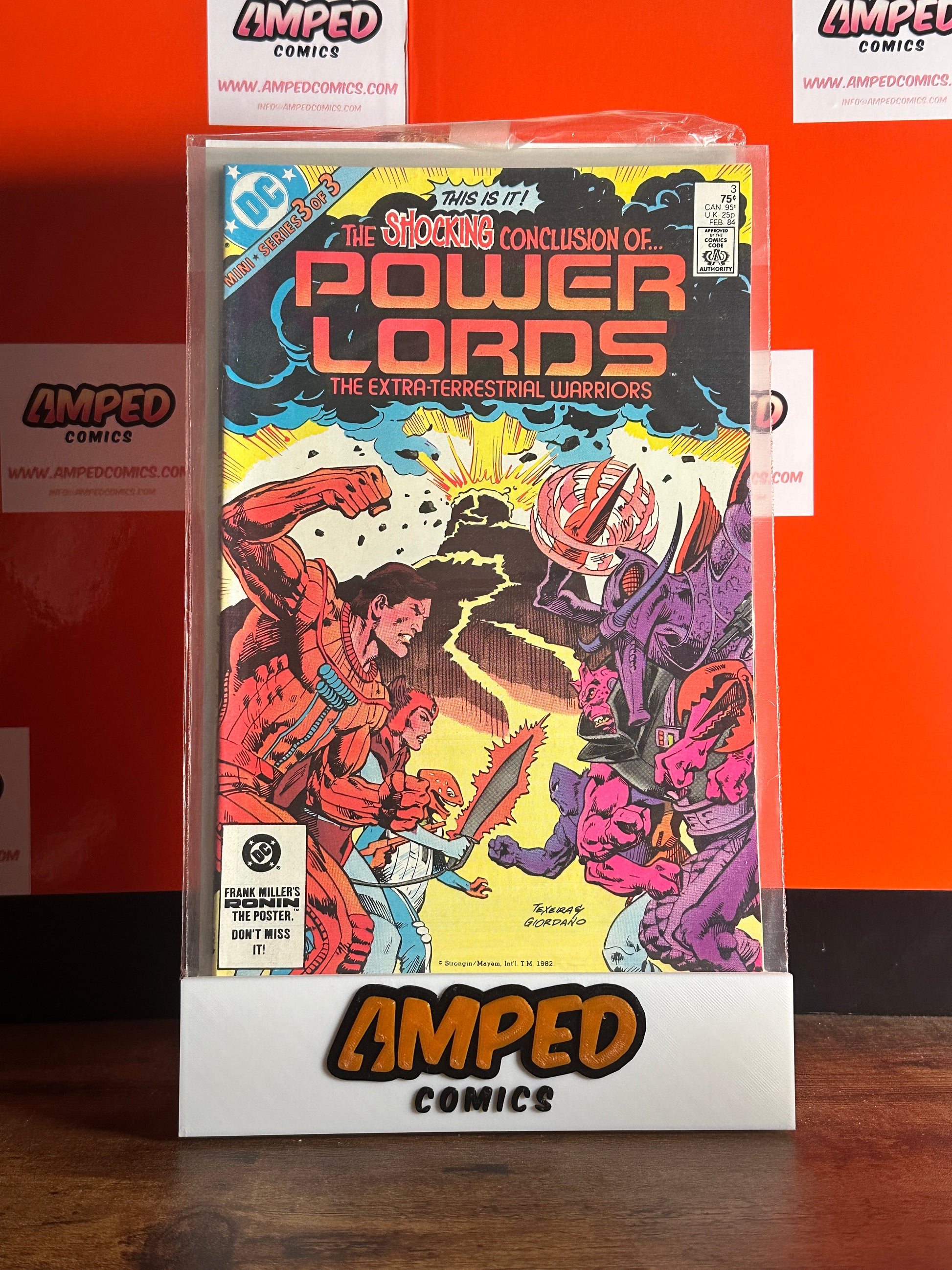 Power Lords 3 DC Comics 1983 Frank Miller Poster Promo