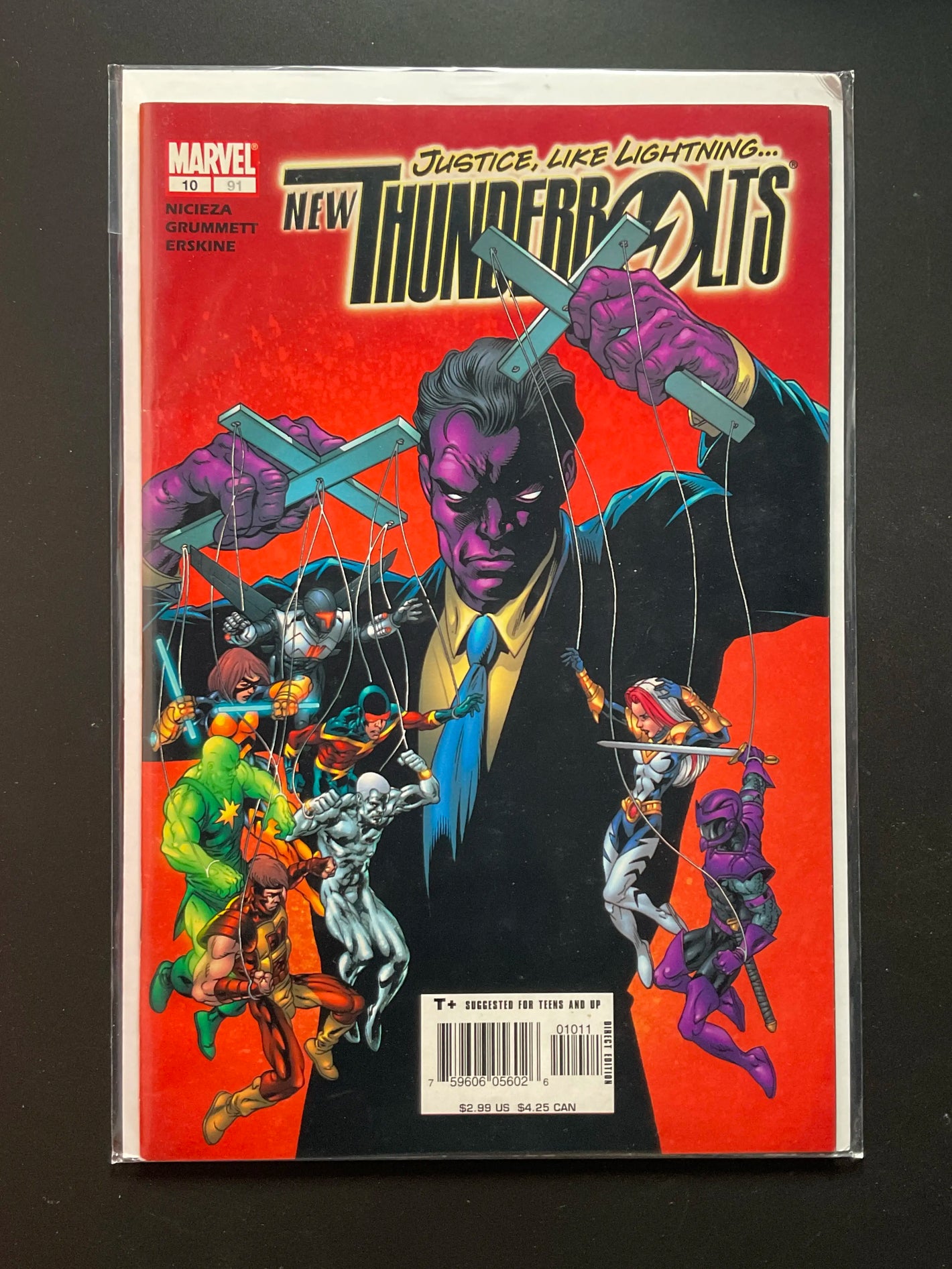 New Thunderbolts 10 Marvel Comics 2005 Nicieza Grummett Erskine