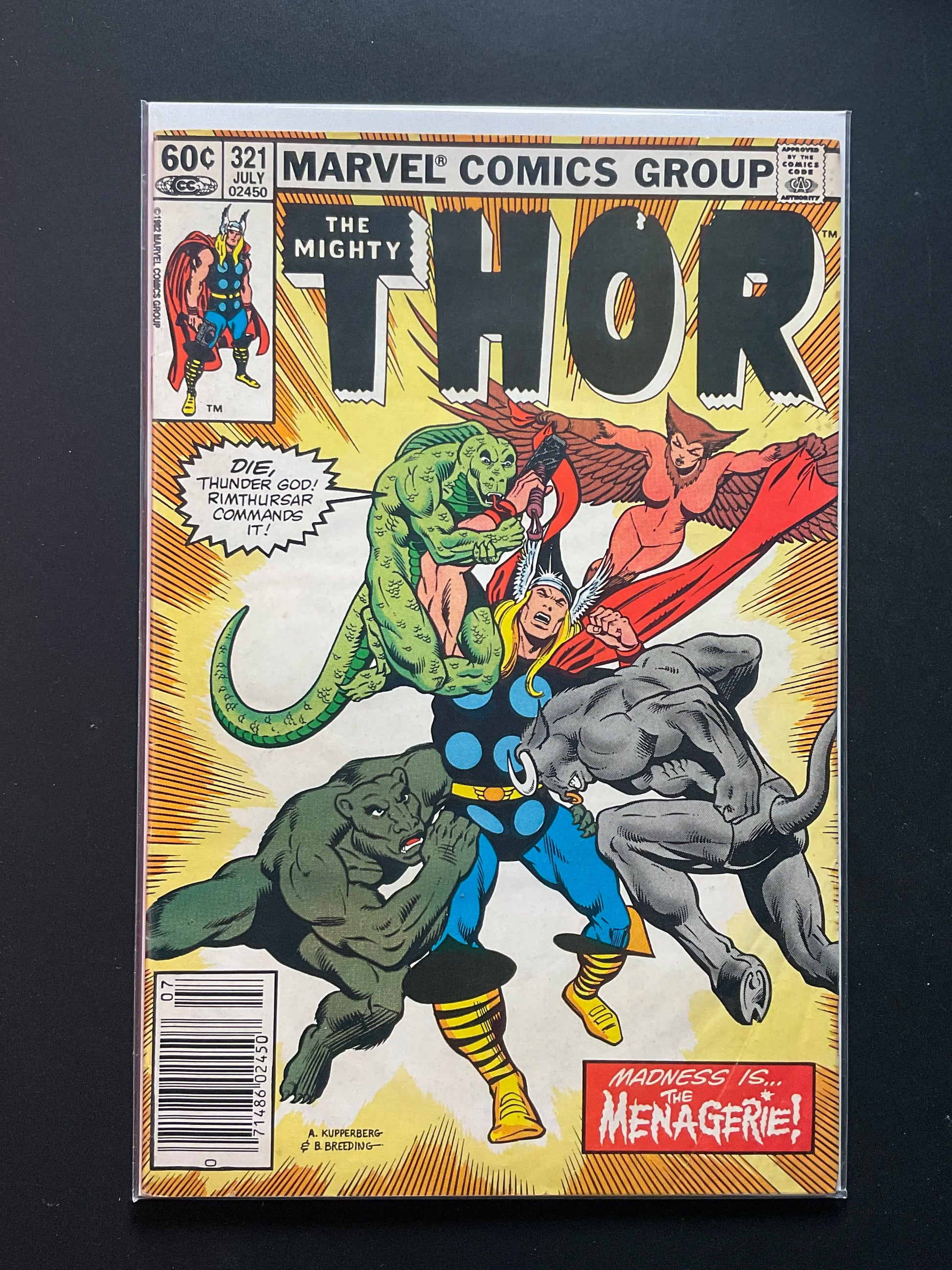 The Mighty Thor 321 Marvel Comics July 1982