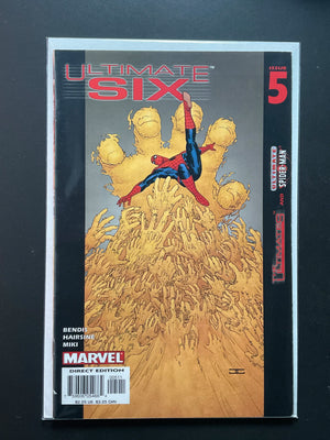 Ultimate Six 5 Marvel Comics 2004 Spider-Man Bendis Hairsine