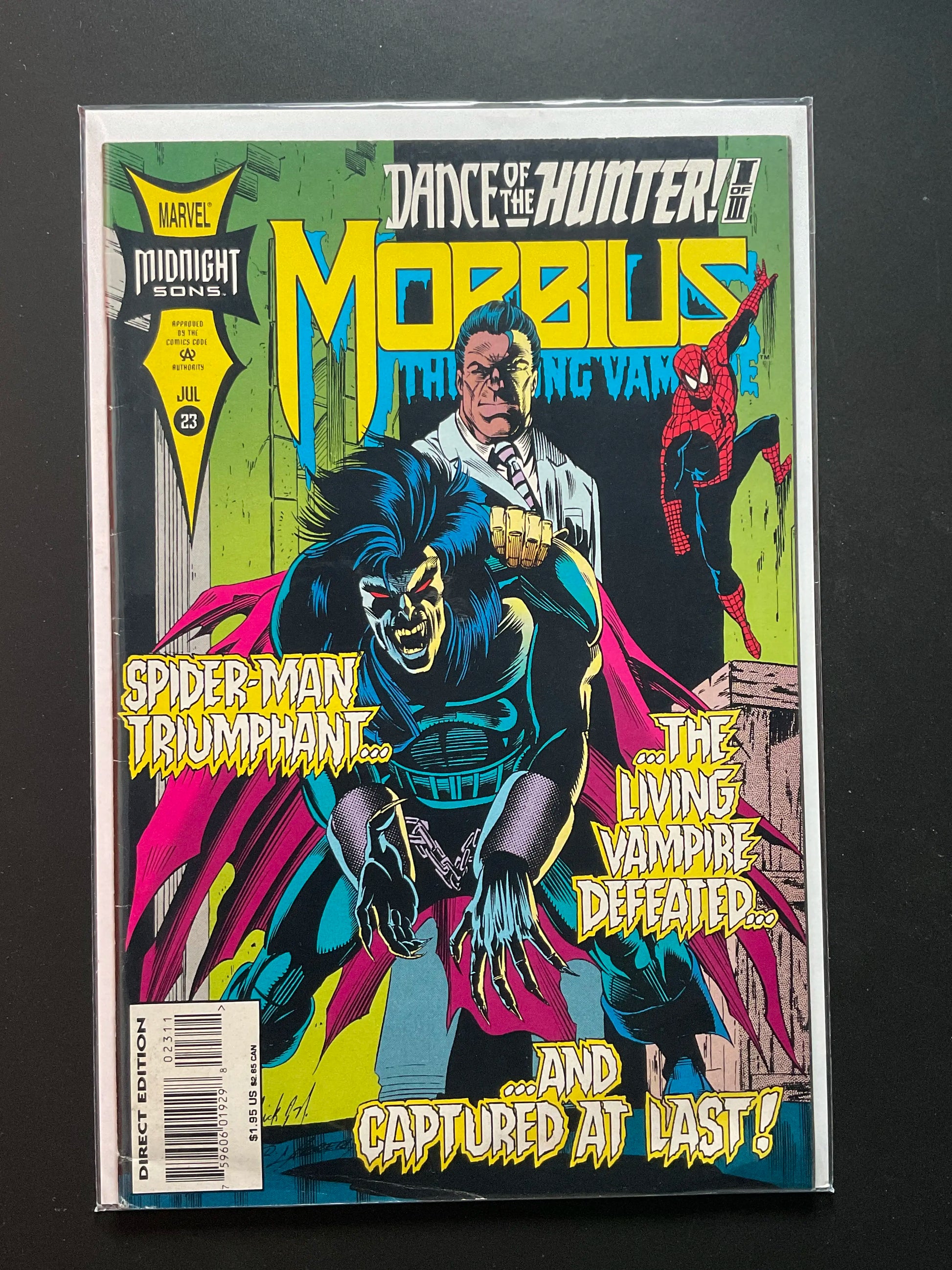 Morbius The Living Vampire 23 Marvel 1995 Spider-Man Appearance