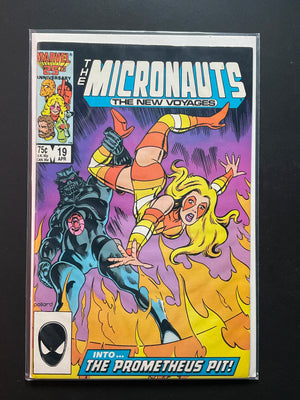 The Micronauts The New Voyages 19 Marvel Comics April 1986