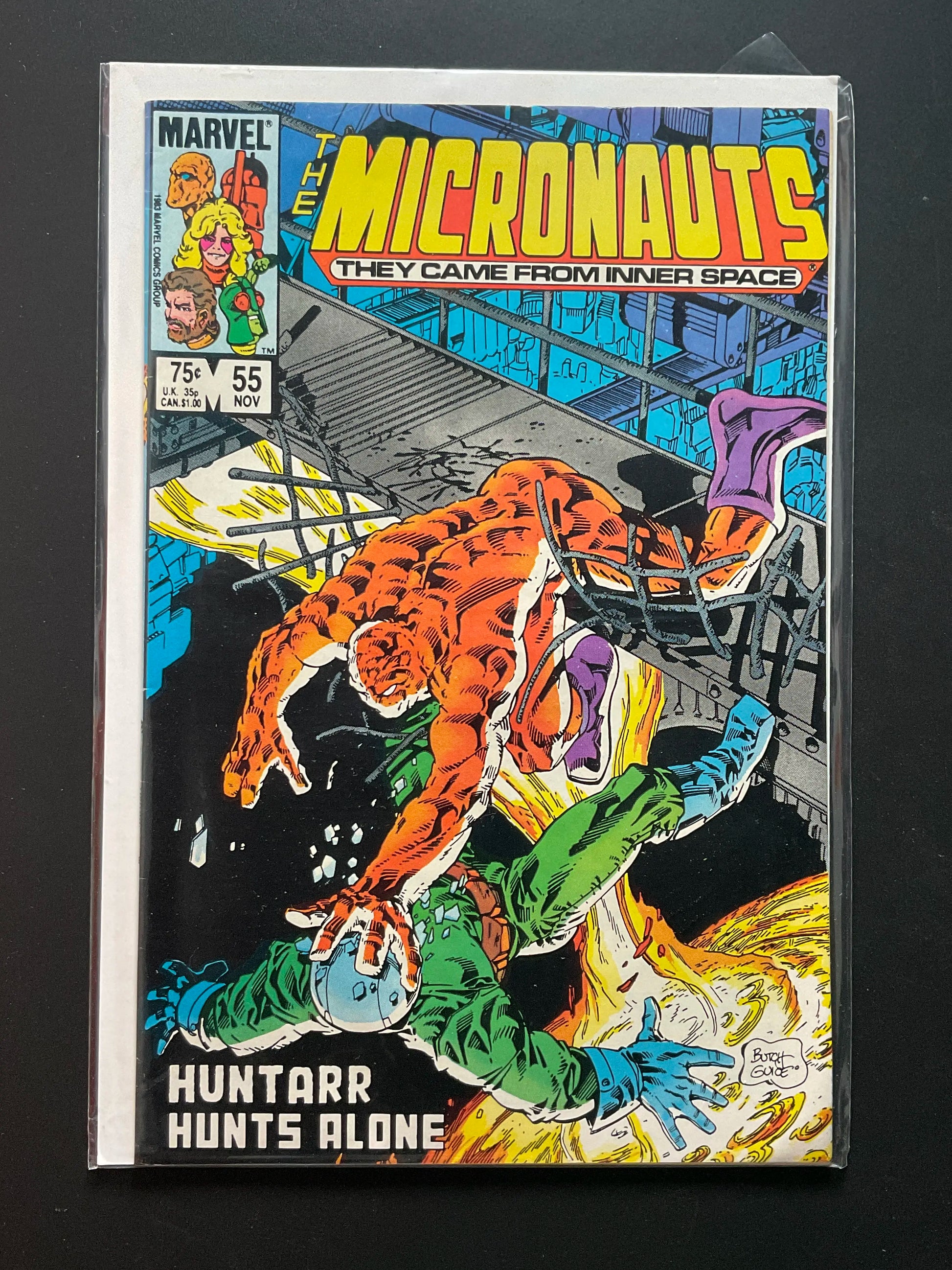 The Micronauts 55 Marvel Comics Nov 1983 Huntarr Hunts Alone