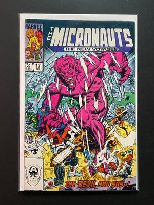 The Micronauts The New Voyages 17 Marvel Comics Feb 1986