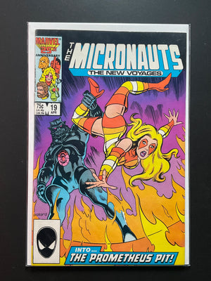 The Micronauts The New Voyages 19 Marvel Comics April 1986