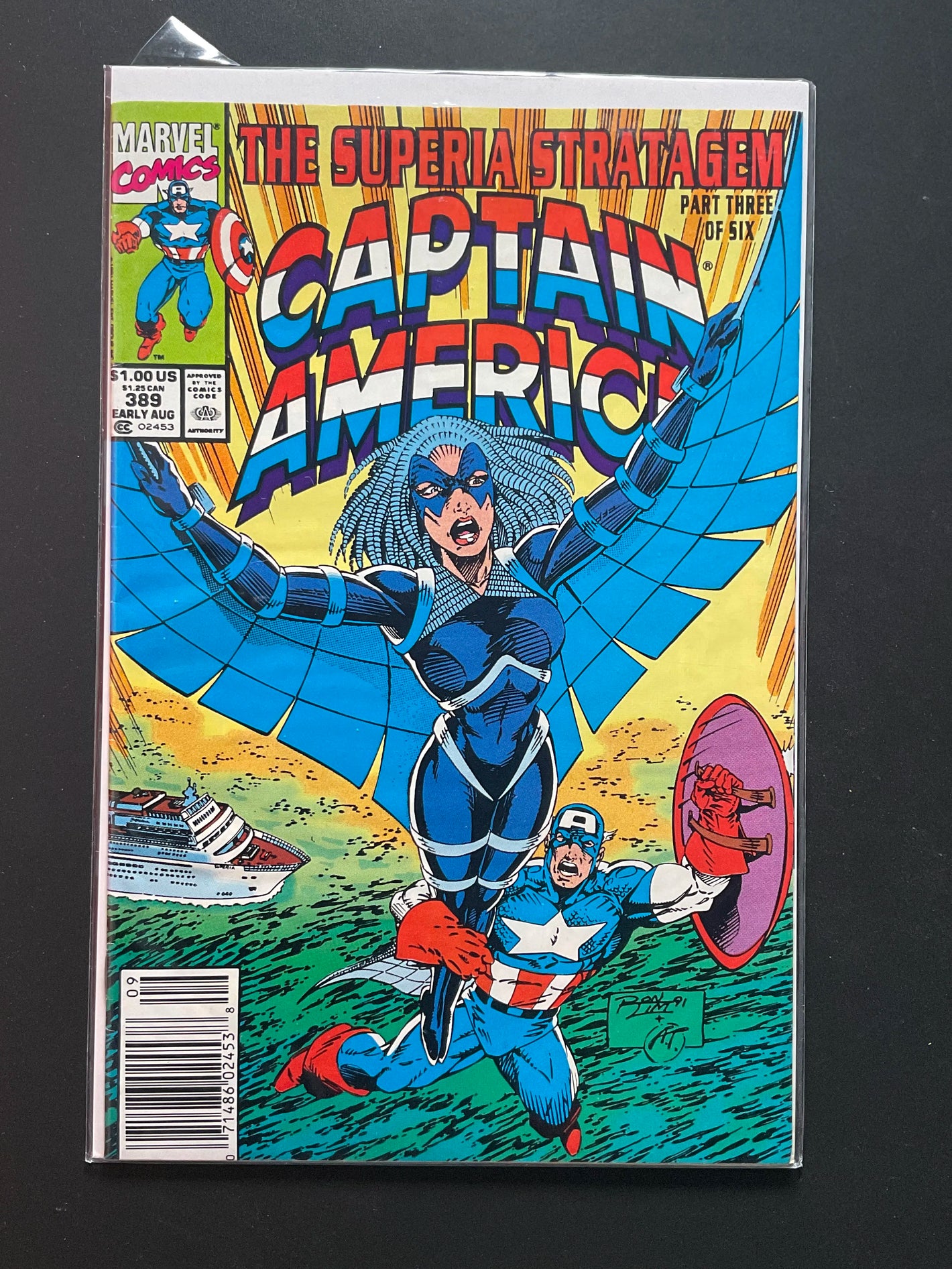 Captain America 389 Marvel Comics Aug 1991 The Superia Stratagem Part 3