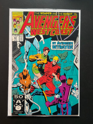 Avengers West Coast 67 Marvel Comics Feb 1991