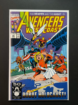 Avengers West Coast 68 Marvel Comics March 1991