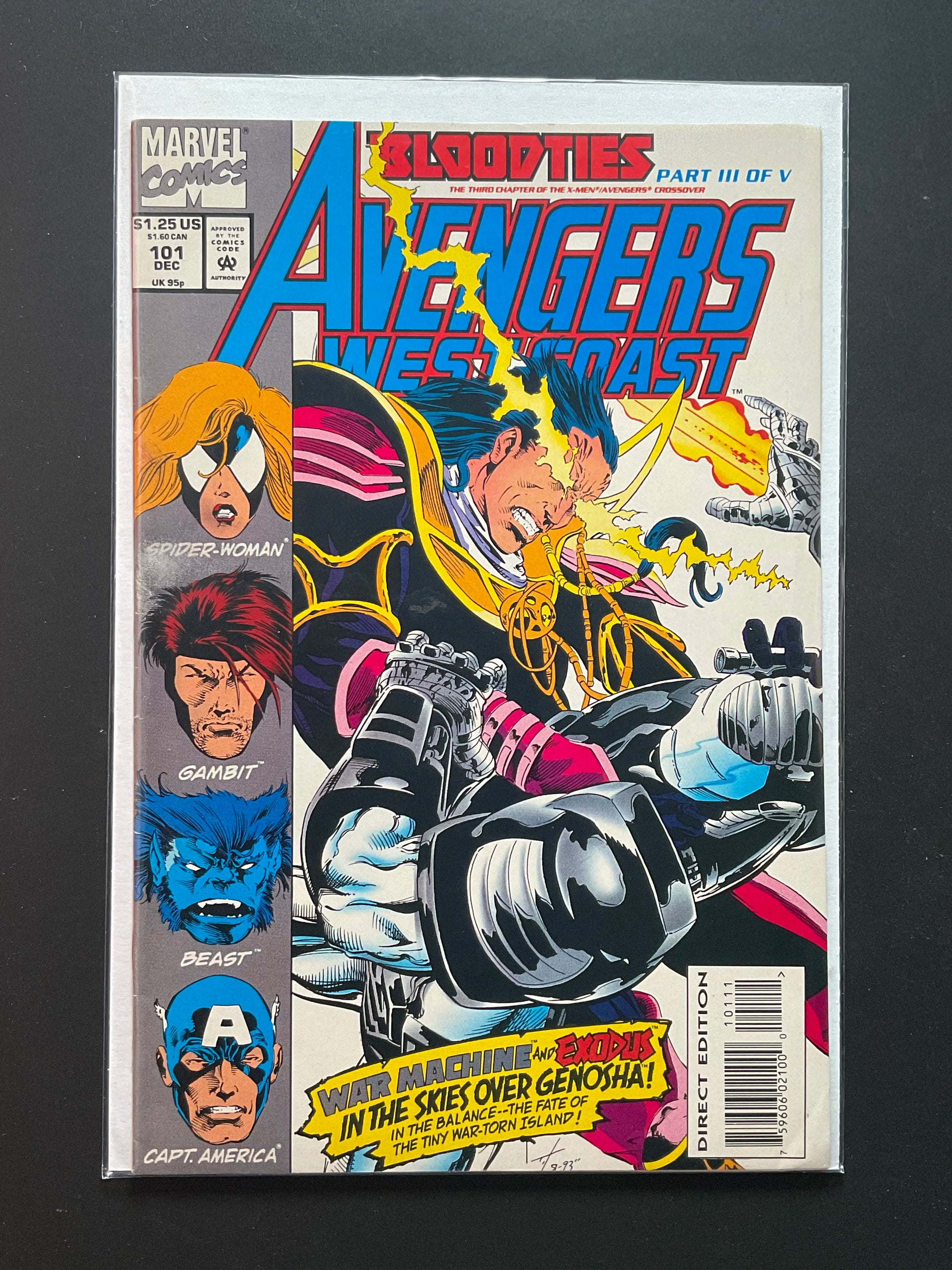 Avengers West Coast 101 Marvel Comics Dec 1993 Bloodties Part III