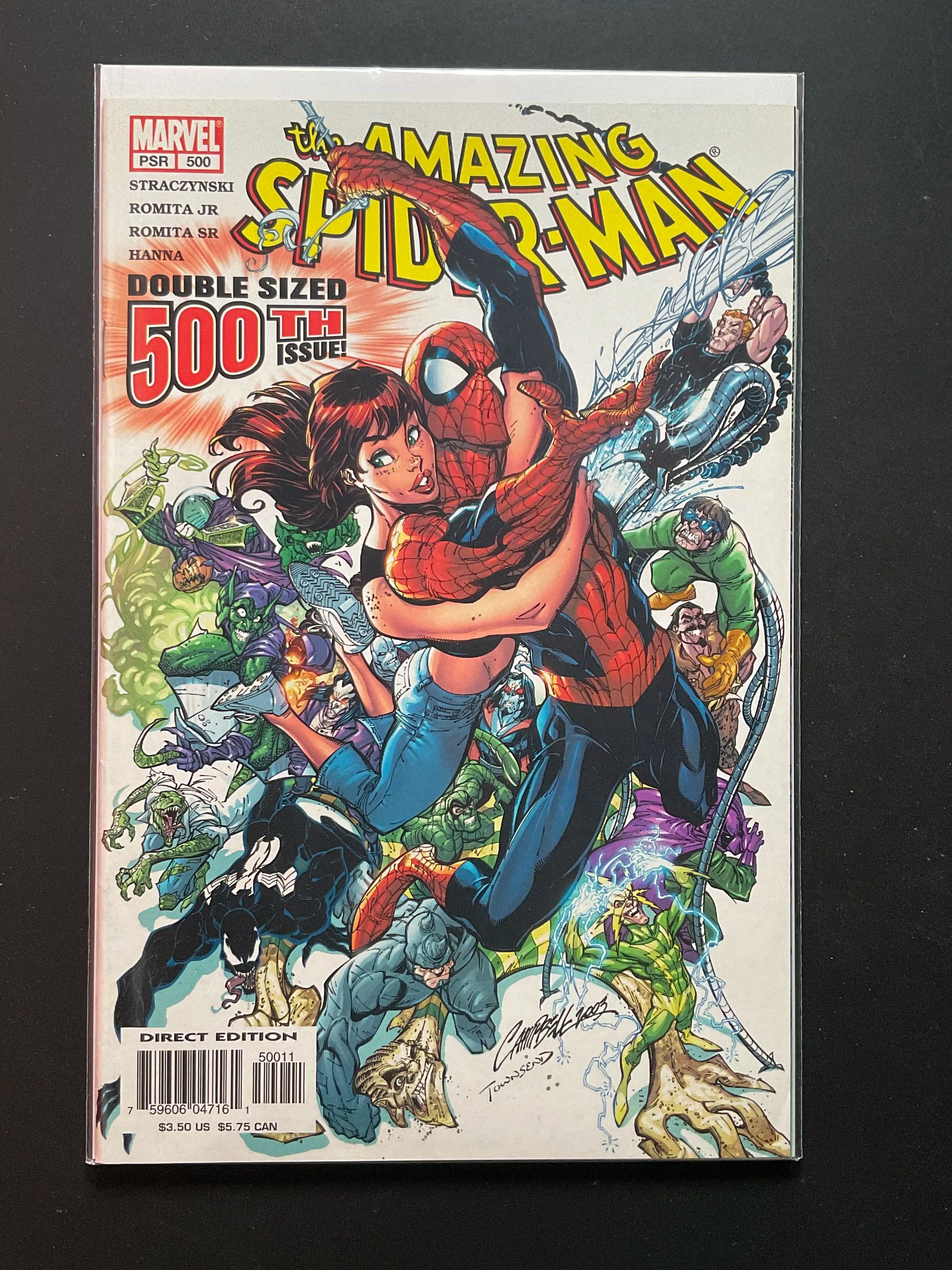 Amazing Spider-Man 500 Marvel Double-Sized Issue J scott campbell