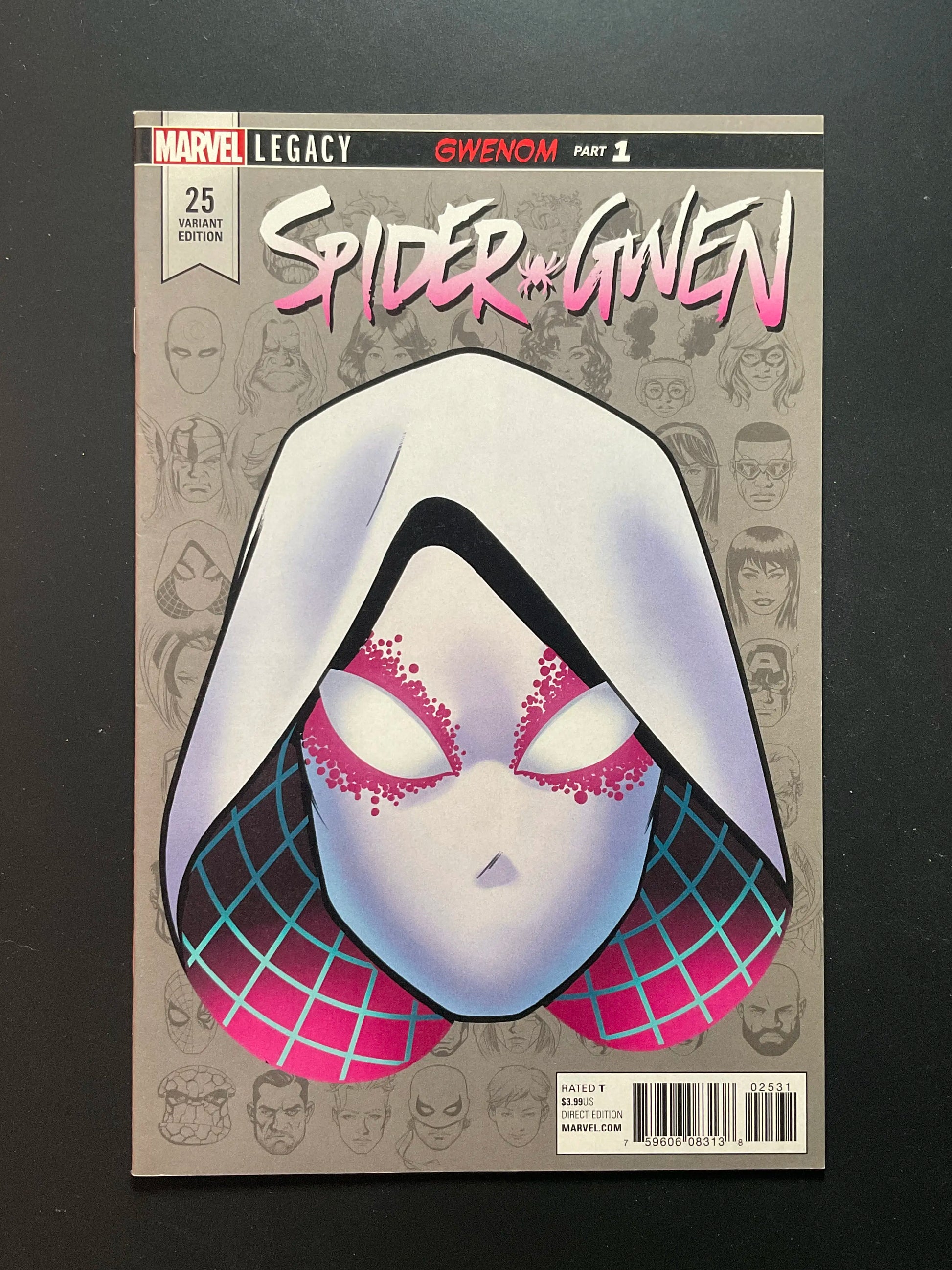 Spider-Gwen 25 Headshot Variant Edition Marvel Legacy Gwenom Part 1