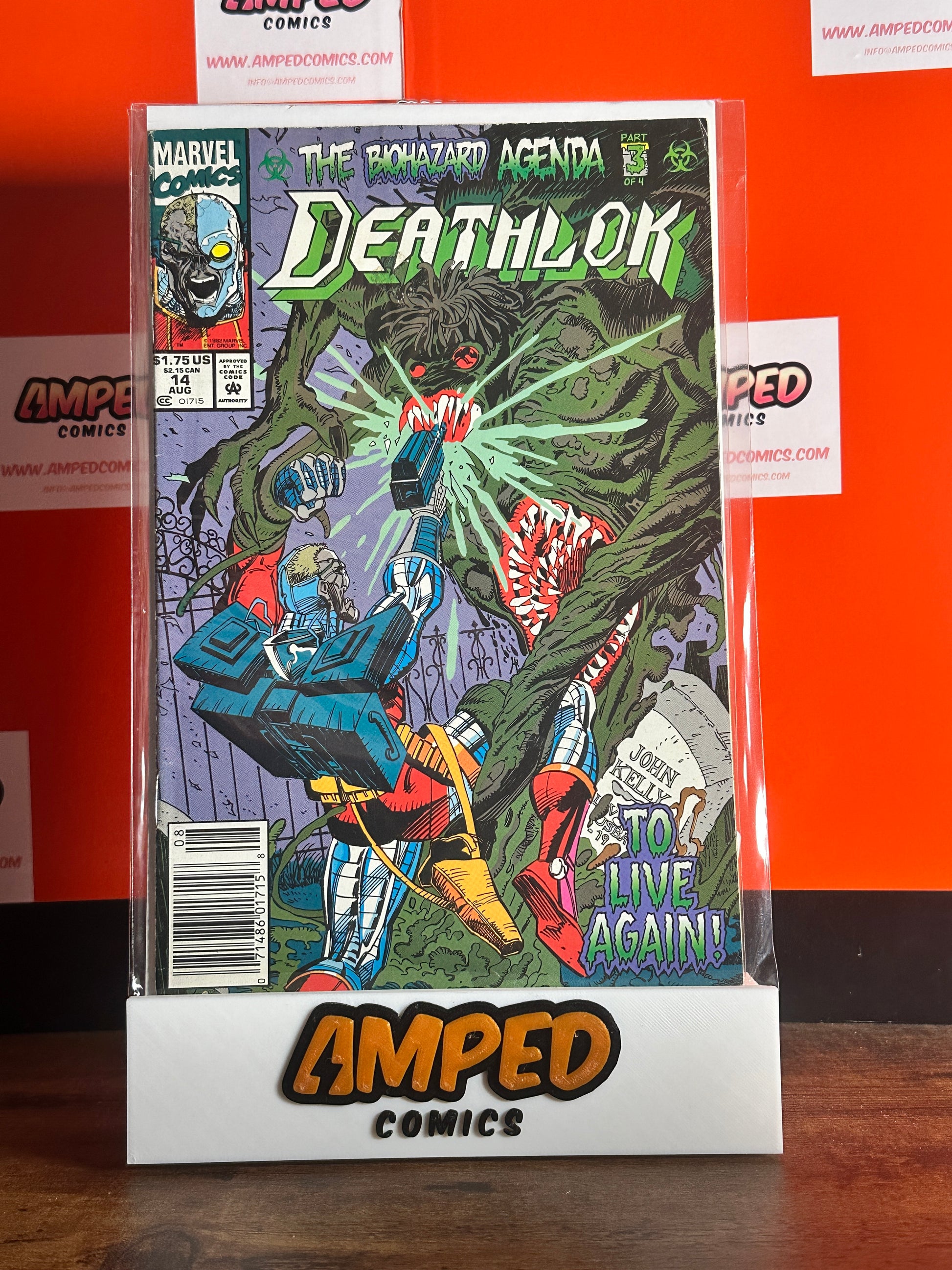 Deathlok 14 Marvel Comics 1992 The Biohazard Agenda Part 3MID GRADE