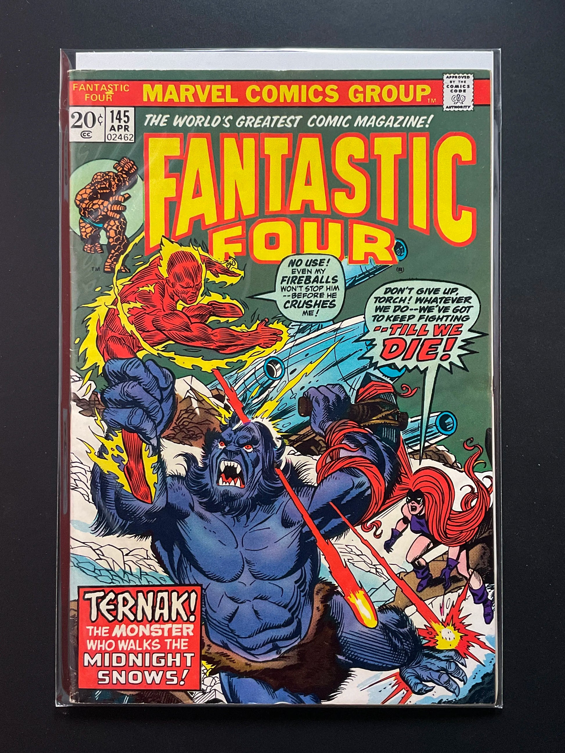 Fantastic Four 145 Marvel Comics April 1974 Ternak Appearance - B