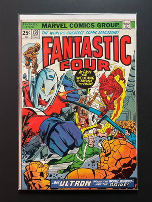 Fantastic Four 150 Marvel Comics Sept 1974 Ultron Wedding Crystal Pietro