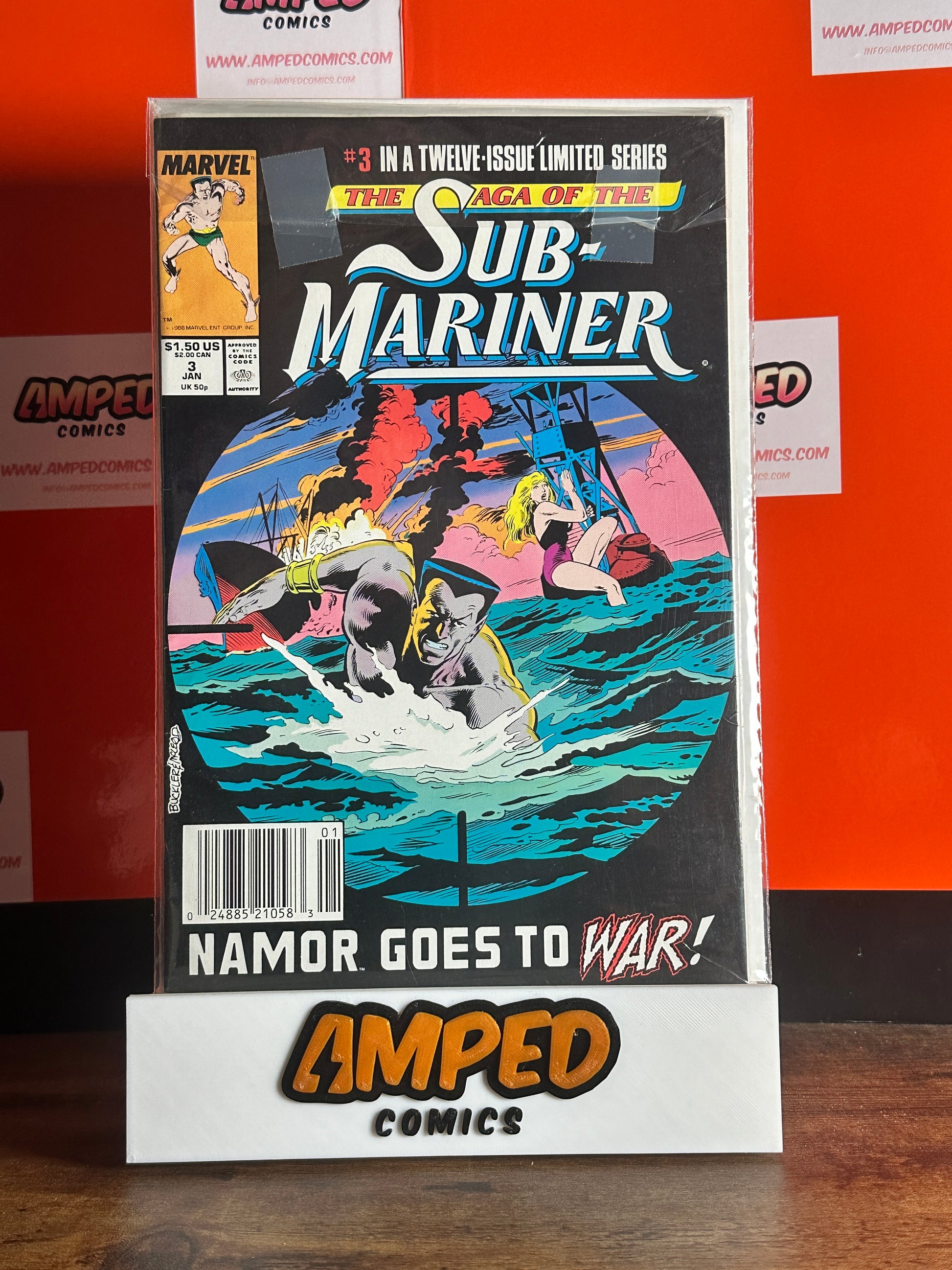 The Saga of the Sub-Mariner 3 Marvel Comics Jan 1989